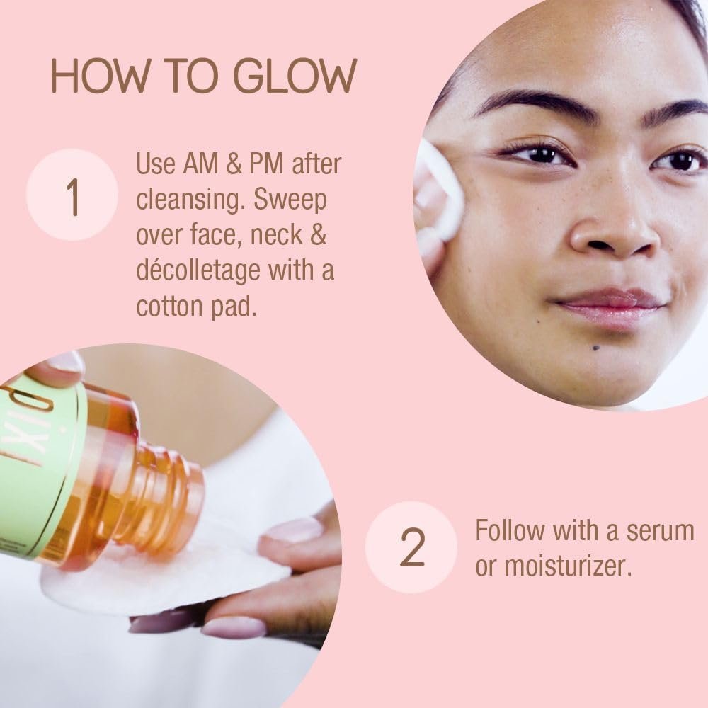 Pixi Glow Tonic Balancing Face Toner Glycolic Acid for Radiant Skin and Daily Brightening (8.5 fl oz / 250 ml) - Image 5