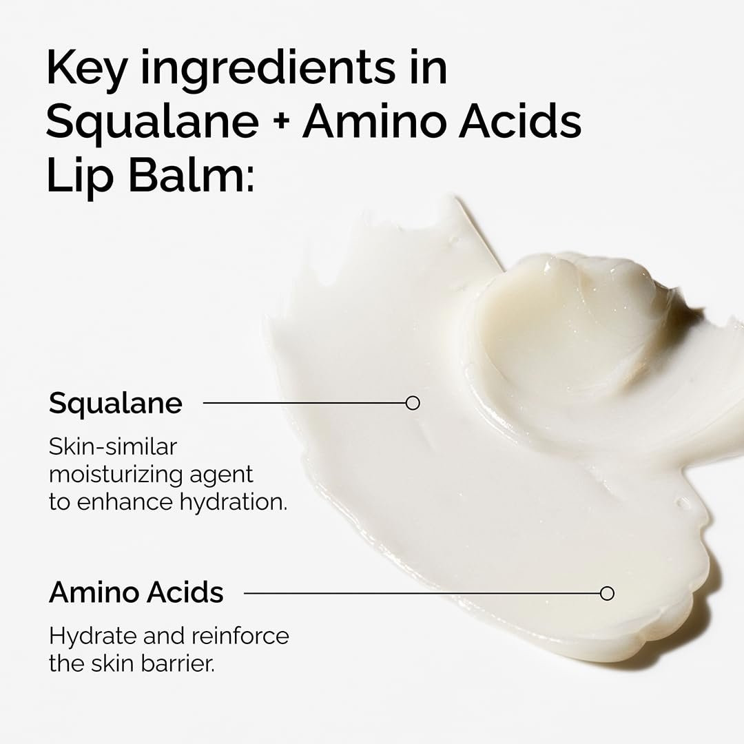 The Ordinary Squalane + Amino Acids Hydrating Lip Balm, for Lips, Elbows, and Cuticles, 0.5 Fl Oz - Image 4