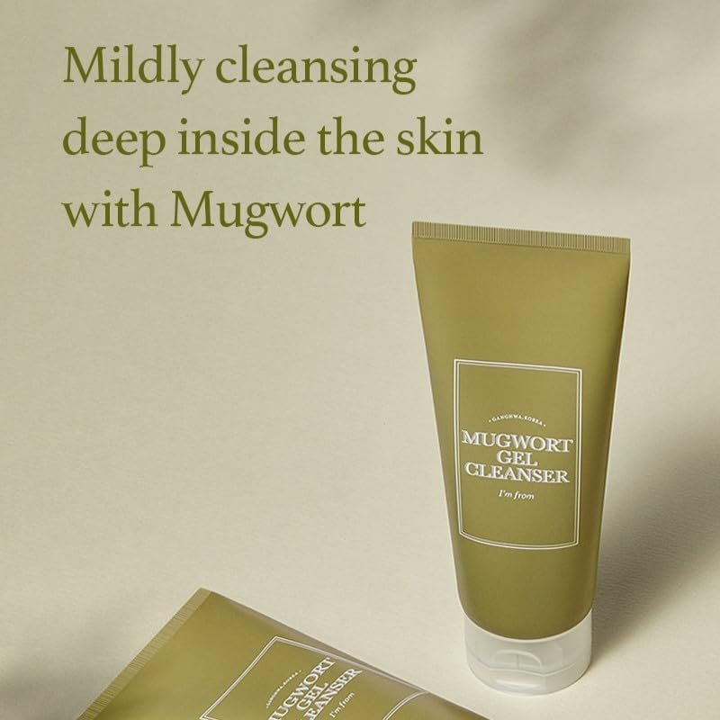 I'm from Mugwort Gel Cleanser 150ml, Mugwort 60%, Calming, Soothing, Mild low pH Korean Face Wash for Sensitive Skin, Irritated Skin, Herbal, Hypoallergenic, Vegan - Image 5