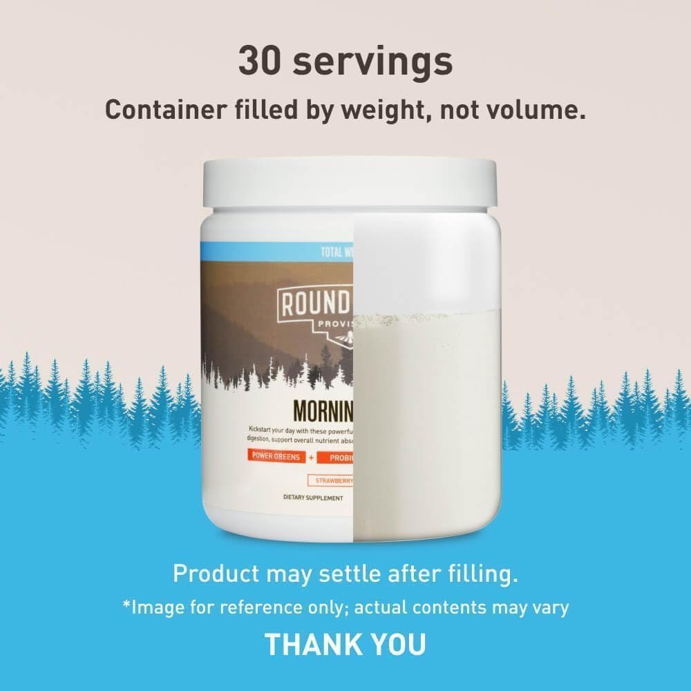 ROUNDHOUSE PROVISION Morning Kick, Zero Sugar Greens Superfood Powder Supplement with Ashwagandha, Collagen, Probiotics, Debloat Drink, 30 Servings (Strawberry Lemonade) by Chuck Norris - Image 4