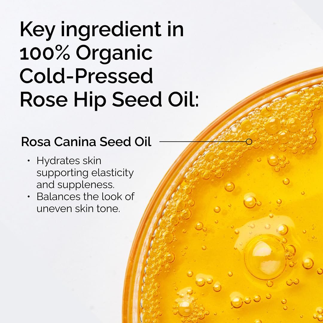 The Ordinary 100% Organic Cold-Pressed Rose Hip Seed Oil, Addresses Signs of Aging by Improving the Appearance of Uneven Skin Tone, Supporting Skin Elasticity, 1 Fl Oz - Image 3