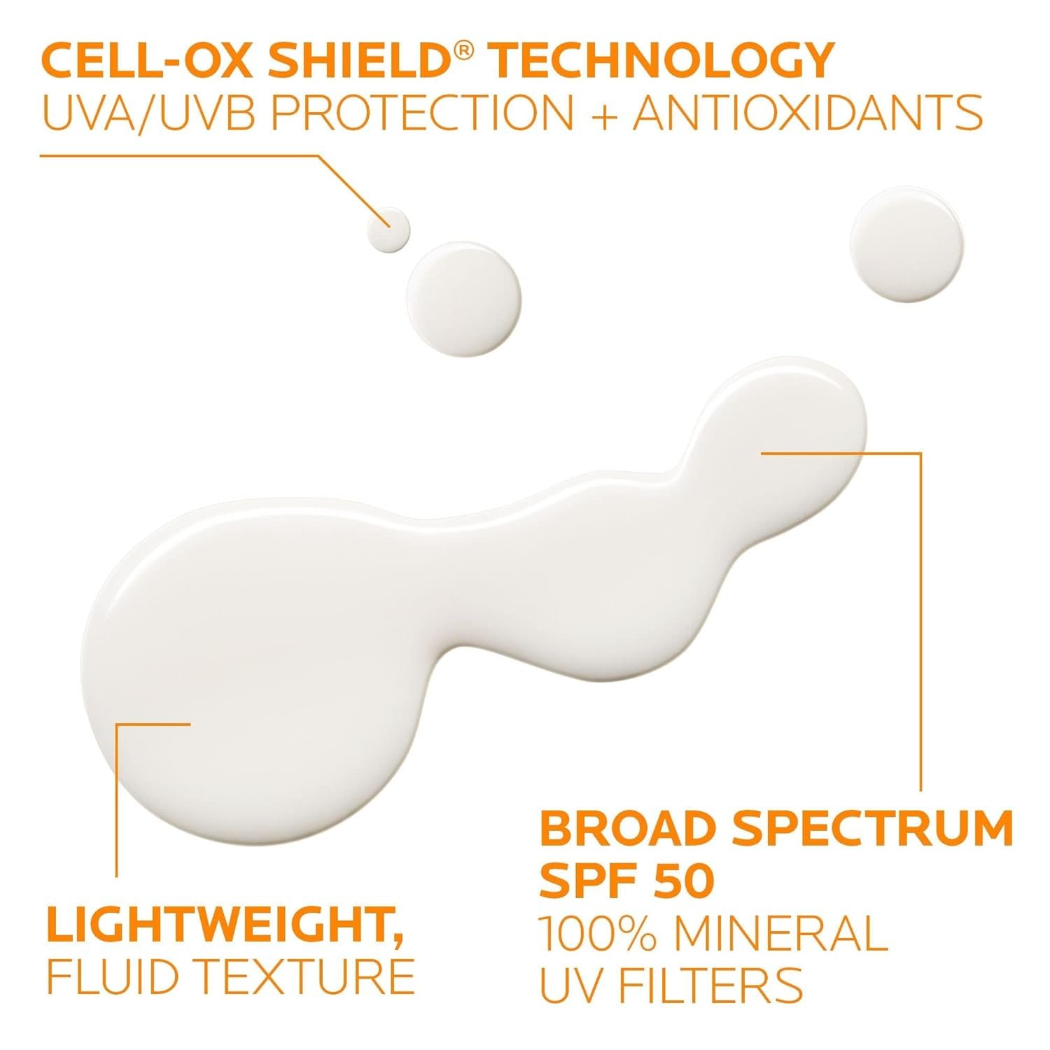 La Roche-Posay Anthelios Sunscreen SPF 50, Ultra-Light Fluid Broad Spectrum SPF 50, Face Sunscreen with Titanium Dioxide Mineral, Lightweight & Fast-Absorbing, Oil-Free, Matte Finish - Image 2
