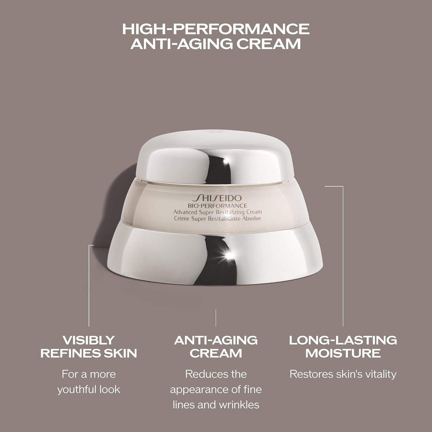 Shiseido Bio-Performance Advanced Super Revitalizing Cream - Anti-Aging Moisturizer - Reduces Appearance of Fine Lines & Wrinkles, Provides Long-Lasting Hydration 100ml - Image 4