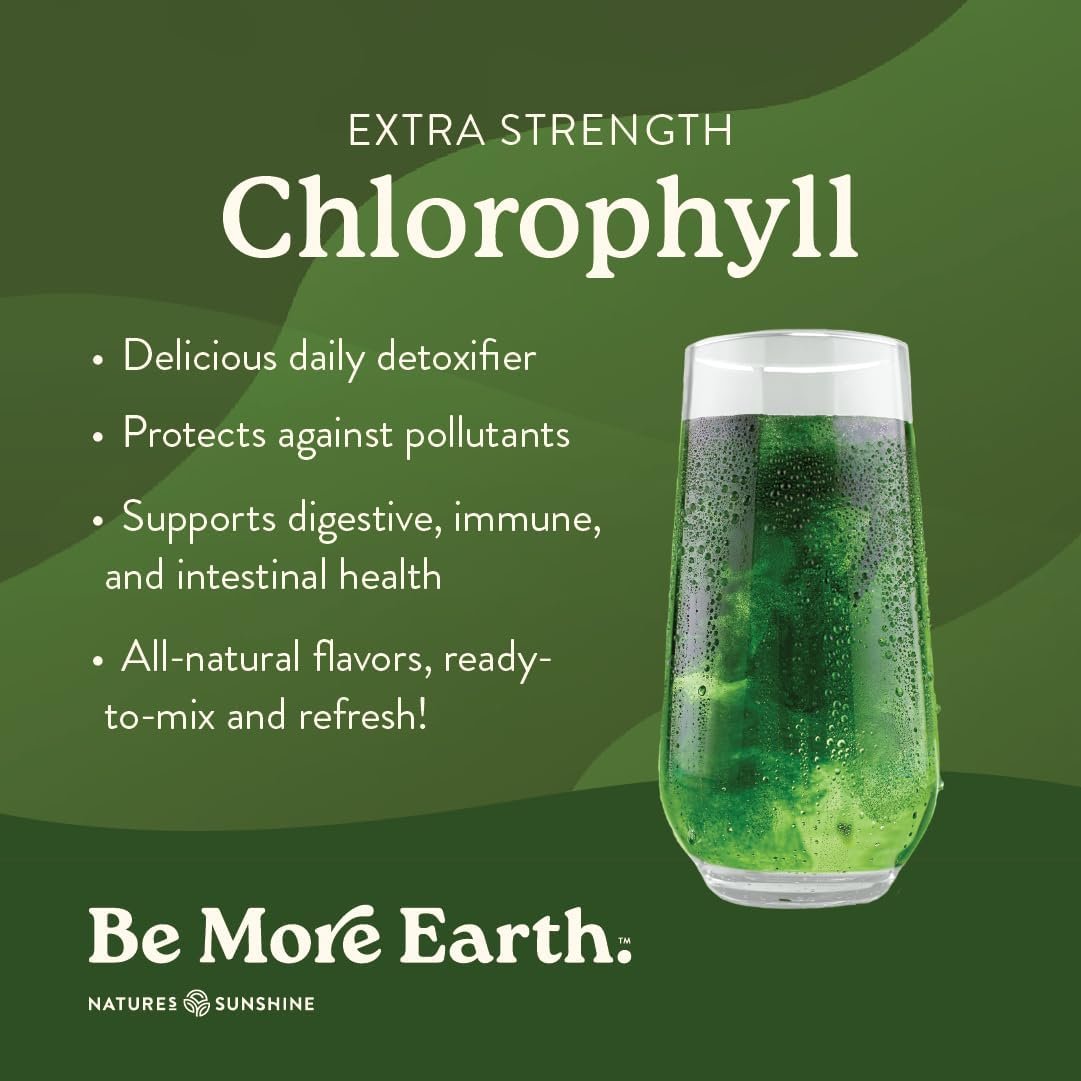 Nature's Sunshine Chlorophyll Stick Packs: Supercharge Your Detox and Boost Gut Health in Convenient, Delicious Stick Packs (Lime Twist) - Image 3