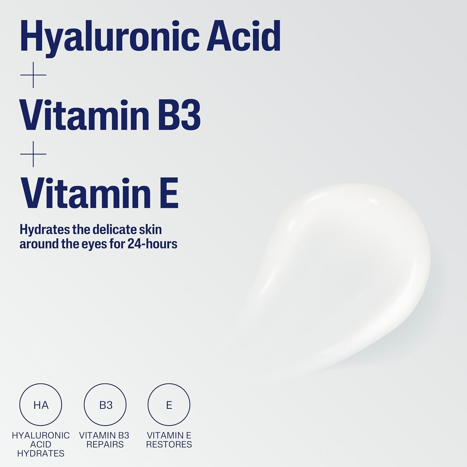 Cetaphil Hydrating Eye Gel-Cream, With Hyaluronic Acid, 0.5 Fl oz, Brightens and Smooths Under Eyes, 24 Hour Hydration for All Skin Types, (Packaging May Vary) - Image 4
