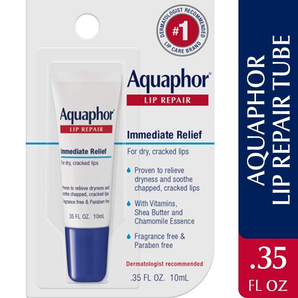 Aquaphor Lip Repair Ointment - Long-lasting Moisture to Soothe Dry Chapped Lips - .35 fl. oz. Tube - Image 3