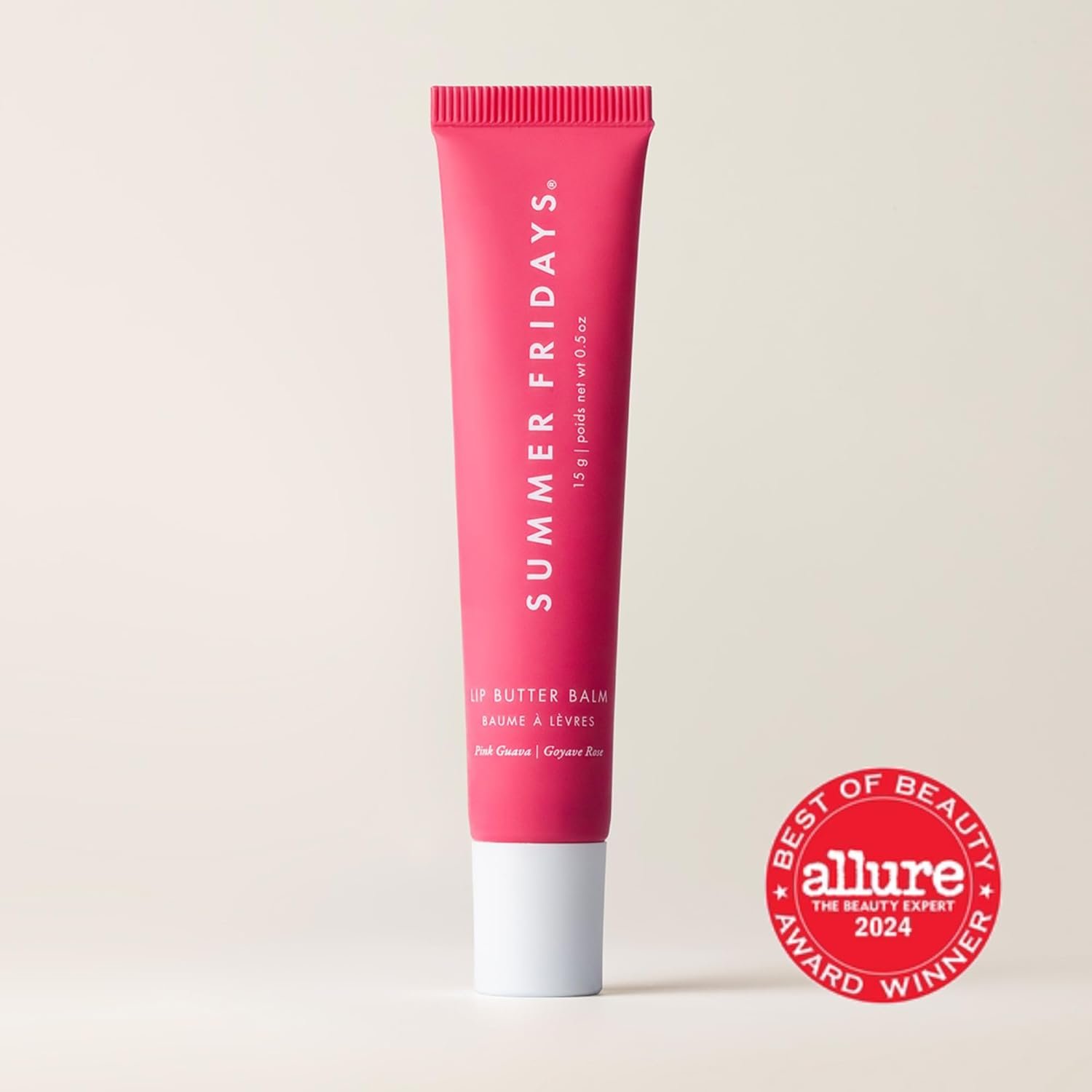 Summer Fridays Tinted Lip Butter Balm - Conditioning Vegan Lip Balm for Instant Moisture, Shine & Hydration - Sheer-Tinted, Soothing Skincare - Pink Guava (.5 Oz) - Image 3