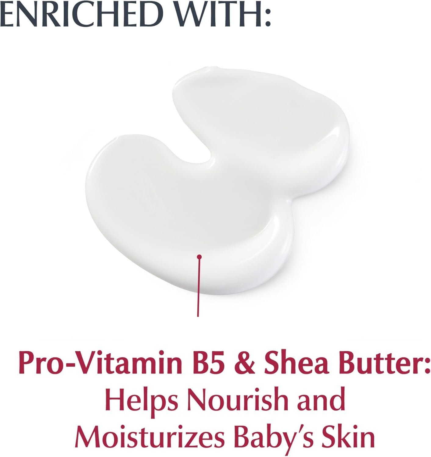Eucerin Baby Body Lotion, Hypoallergenic and Fragrance Free Baby Lotion with Pro-Vitamin B5 and Shea Butter, 13.5 Fl Oz Bottle - Image 2