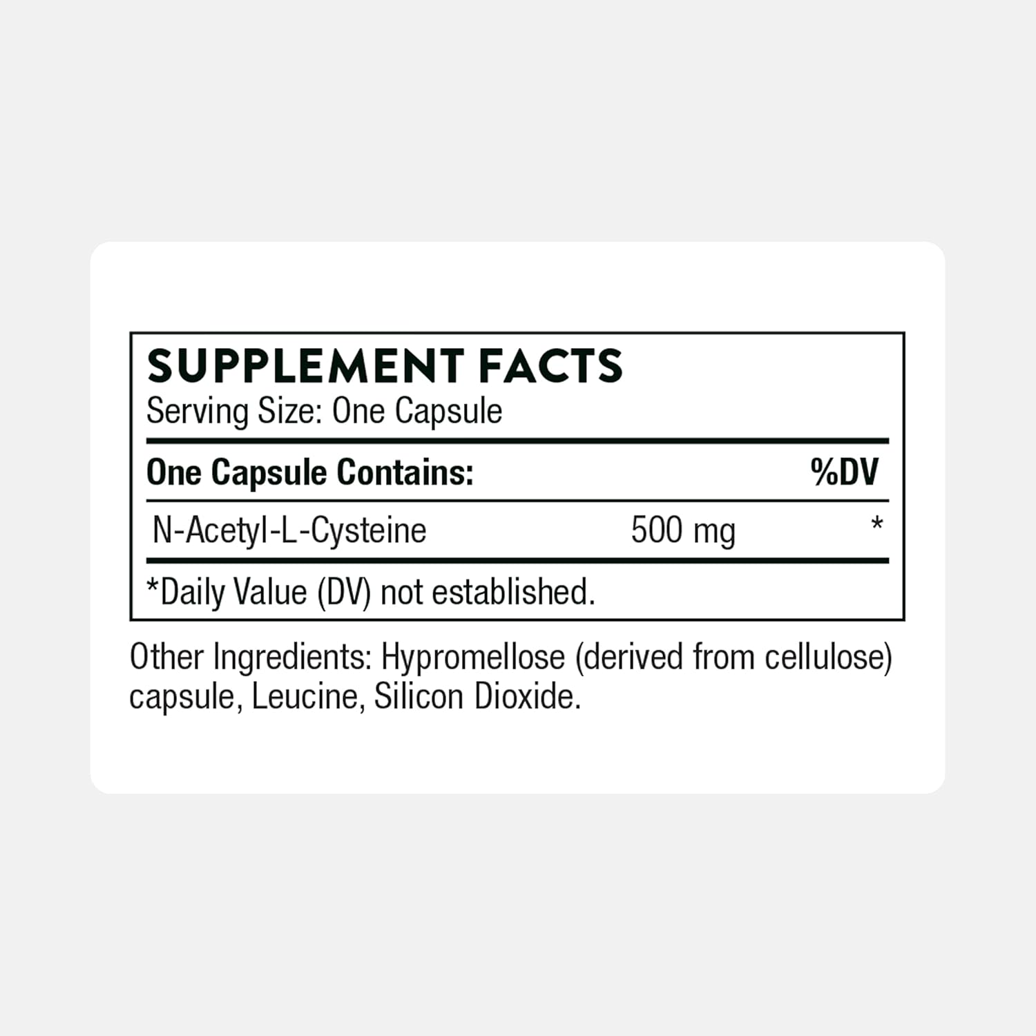 THORNE - NAC - N-Acetylcysteine - 500mg - Supports Respiratory Health & Immune Function - Promotes Liver & Kidney Detox* - Gluten, Dairy & Soy-Free - 90 Servings - Image 3