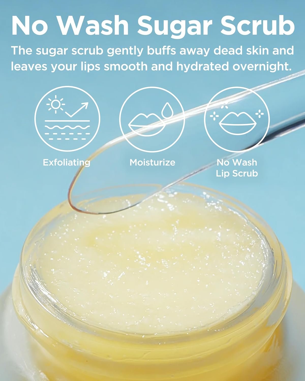 TOCOBO Lemon Sugar Lip Mask – Korean Vegan Lip Scrub & Overnight Exfoliating Treatment for Dry, Chapped Lips – Hydrating, Plumping, Smoothing – Glazed Balm Texture, Non-Sticky, 0.68oz - Image 2