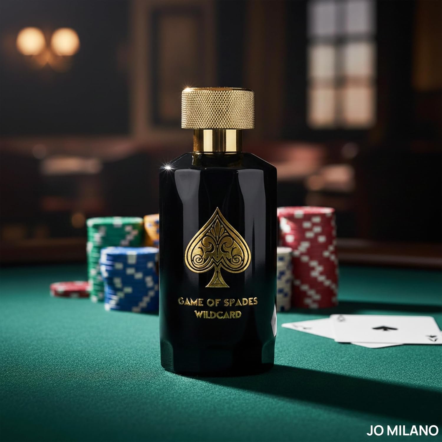 Jo Milano Game of Spades Wildcard Parfum Spray | 3.4 oz (100ml) | Vanilla, Apple, Tonka, Oud Wood, Bergamot Scent | Long Lasting Fragrance for Men - Image 2