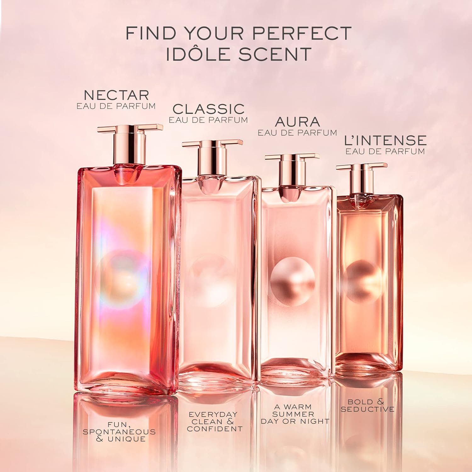 Lancôme Idôle Nectar Eau de Parfum - Long Lasting Fragrance with Notes of Bright Florals & Warm Vanilla - Sweet & Floral Women's Perfume - 1.7 Fl Oziption Idole Previous page rose scented perfume - Image 4