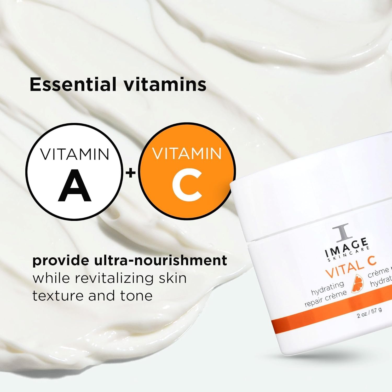 IMAGE Skincare, VITAL C Hydrating Repair Crème, Face Night Cream Moisturizer with Hyaluronic Acid, for Dry Skin - Image 2