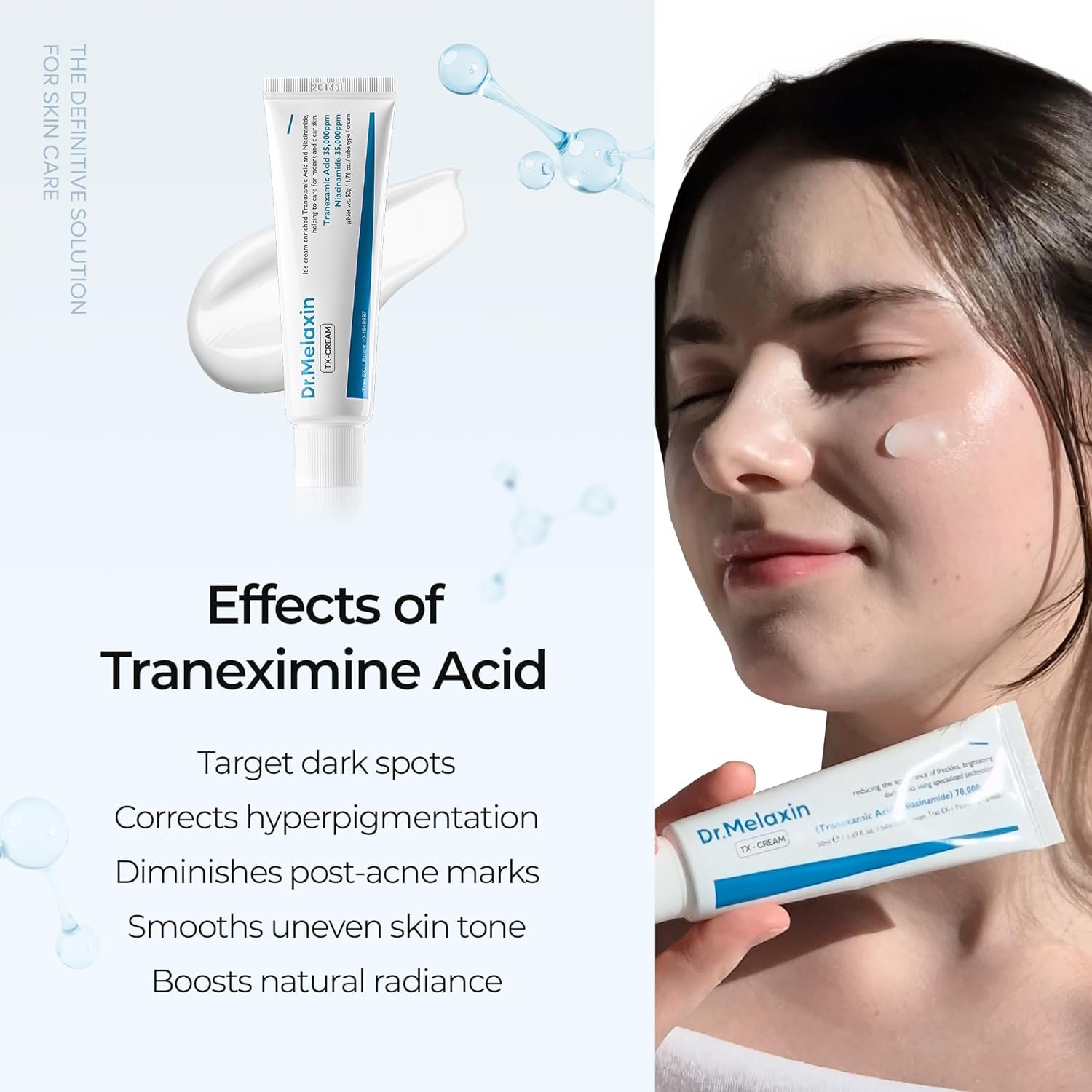 DR.Melaxin TX Tranexamic Acid CREAM | Skin freckle Cream, Blemishes, Anti-pigmetation korean skin care | Korean Cosmetics | 1.7 fl oz (50 ml) - Image 3