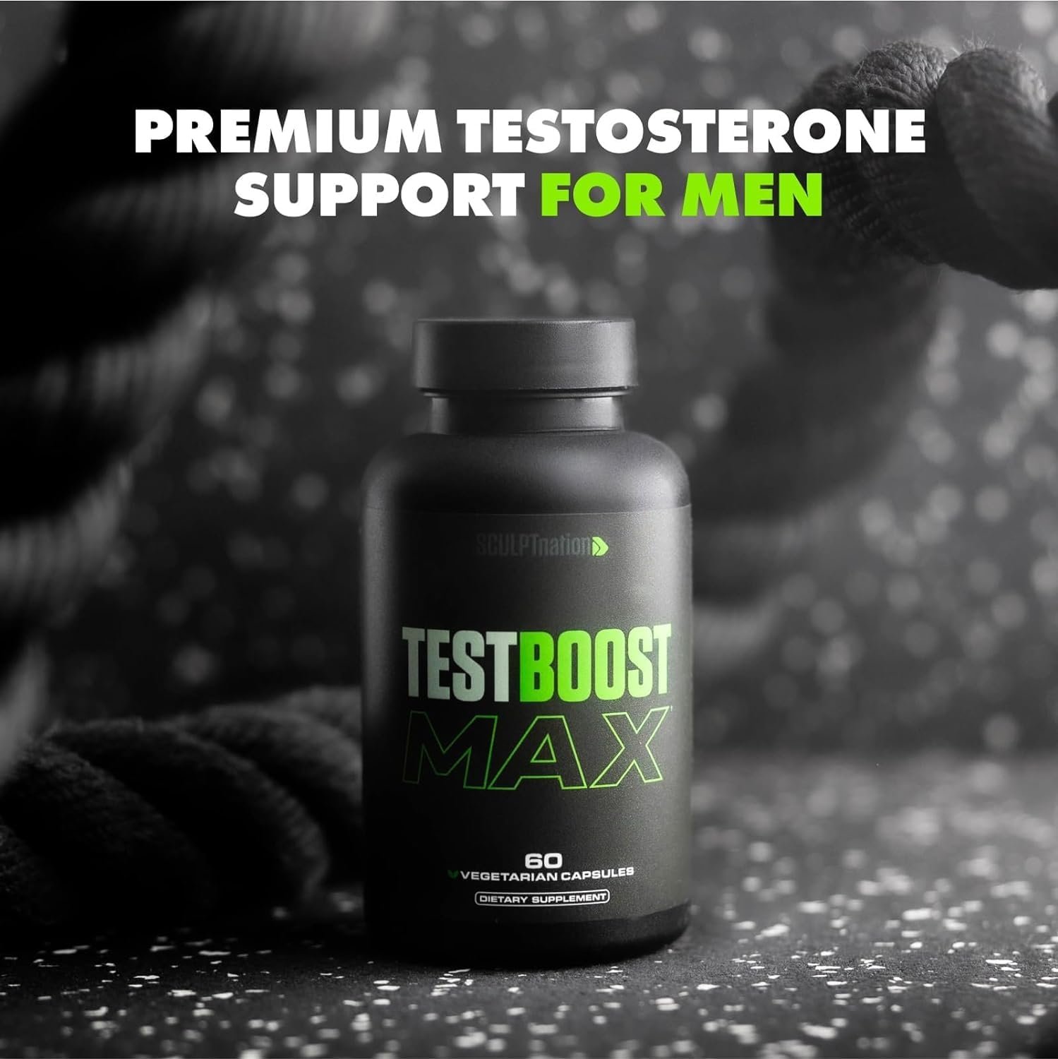 Sculpt Nation by V Shred Test Boost Max - Testosterone Supplement for Men - Tribulus Terrestris for Men - Natural Energy, Stamina, and Strength Booster - 60 Gluten Free Capsules - Image 2