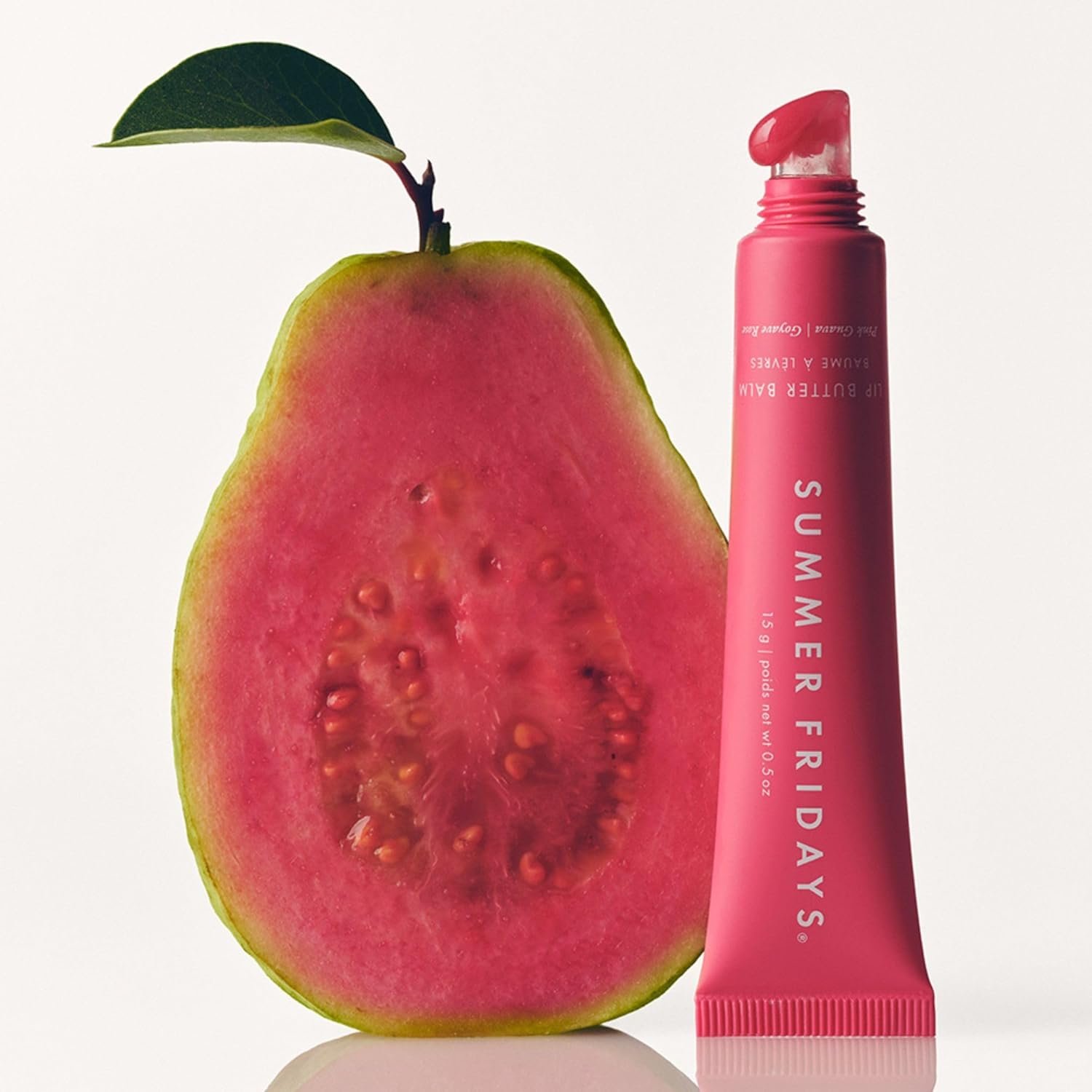 Summer Fridays Tinted Lip Butter Balm - Conditioning Vegan Lip Balm for Instant Moisture, Shine & Hydration - Sheer-Tinted, Soothing Skincare - Pink Guava (.5 Oz) - Image 4