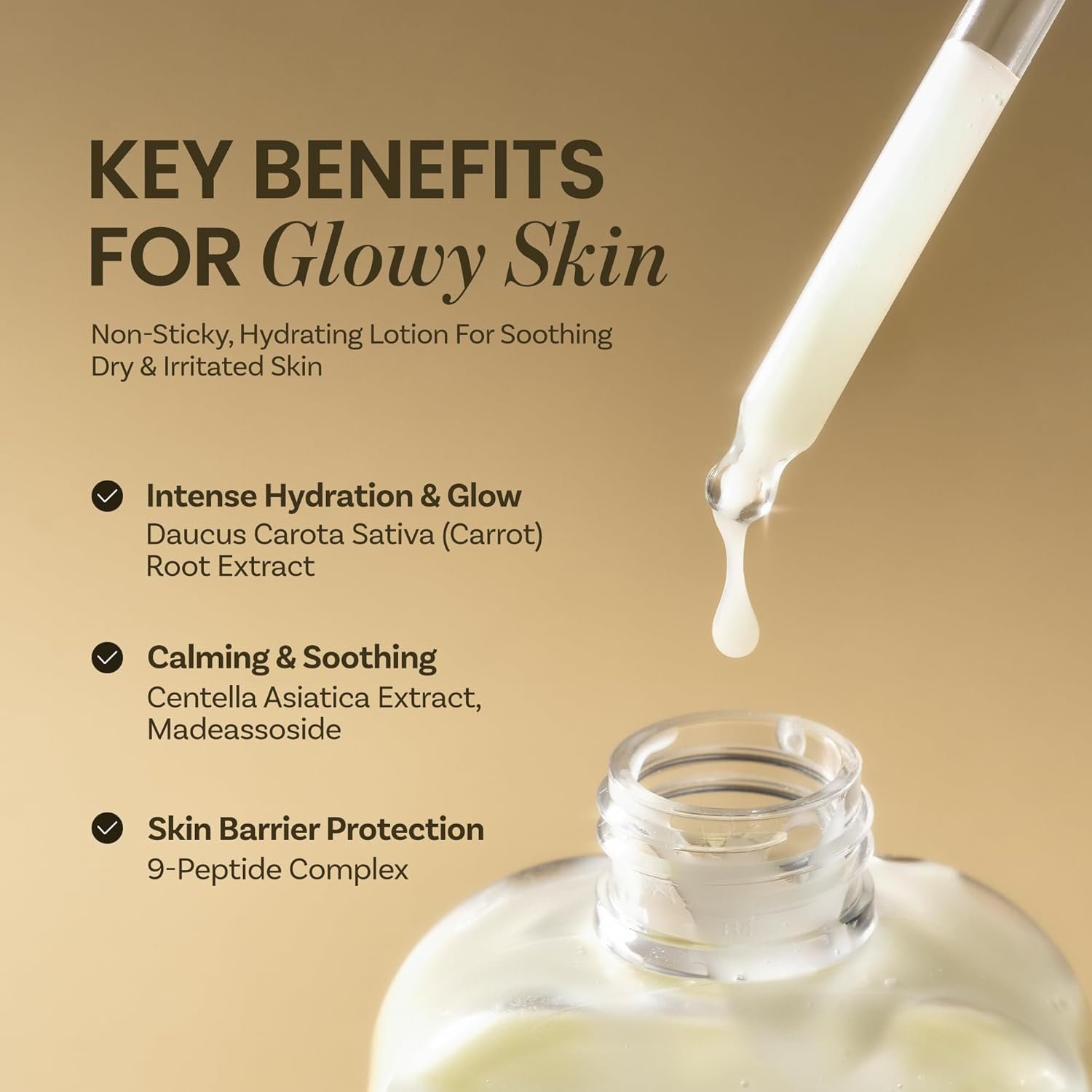 ONGREDIENTS Skin Barrier Calming Lotion | Lightweight Moisturizer for Dry, Sensitive Skin | Centella, 9-Peptide Complex, Glucose, Soothing, Calming, Hydrating | Vegan, Korean skincare (7.43 fl Oz) - Image 5