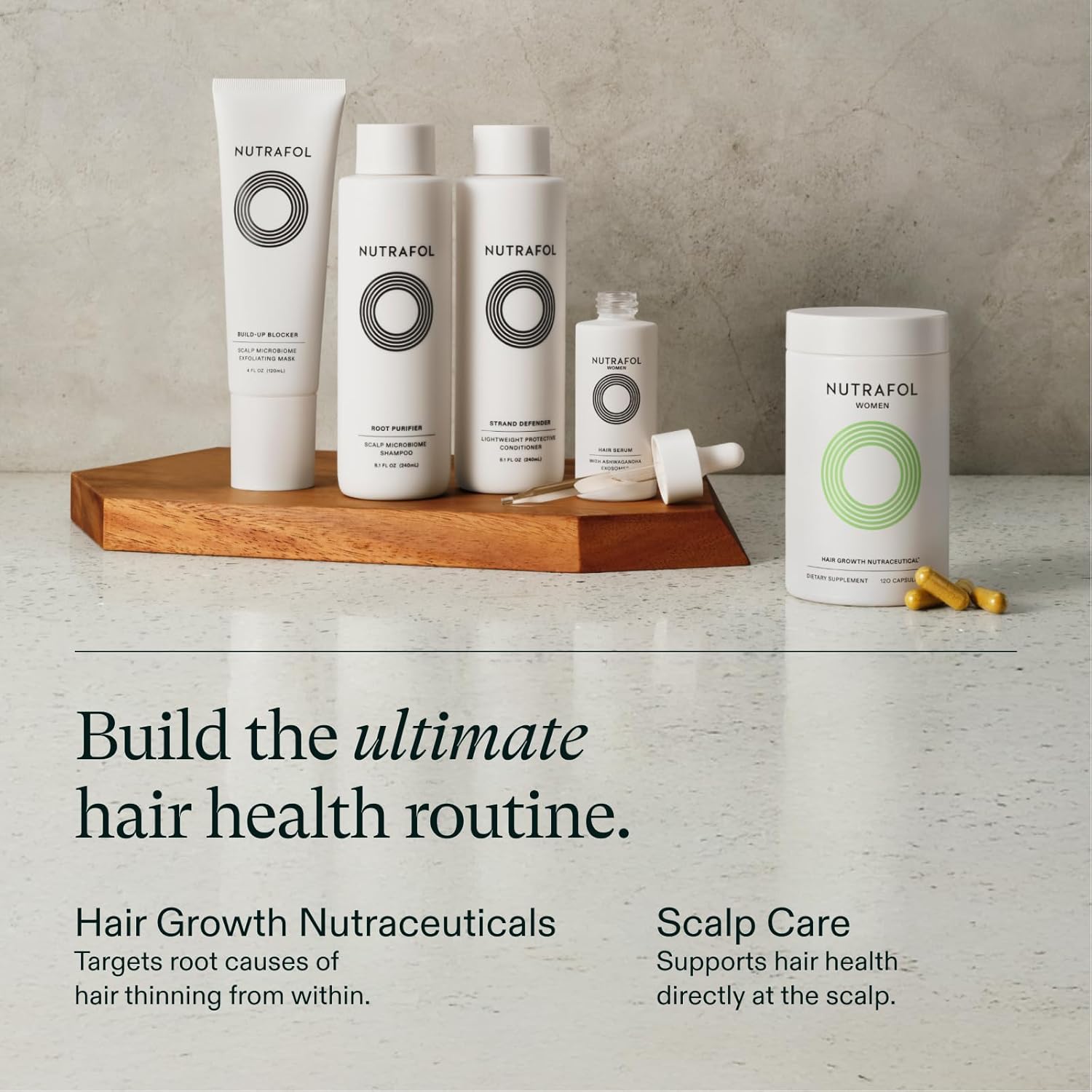 Nutrafol Women's Hair Growth Supplements, for Women Ages 18-44, Clinically Proven Hair Supplement for Visibly Thicker and Stronger Hair, Dermatologist Recommended - 1 Month Supply, 1 Refill Pouch - Image 7