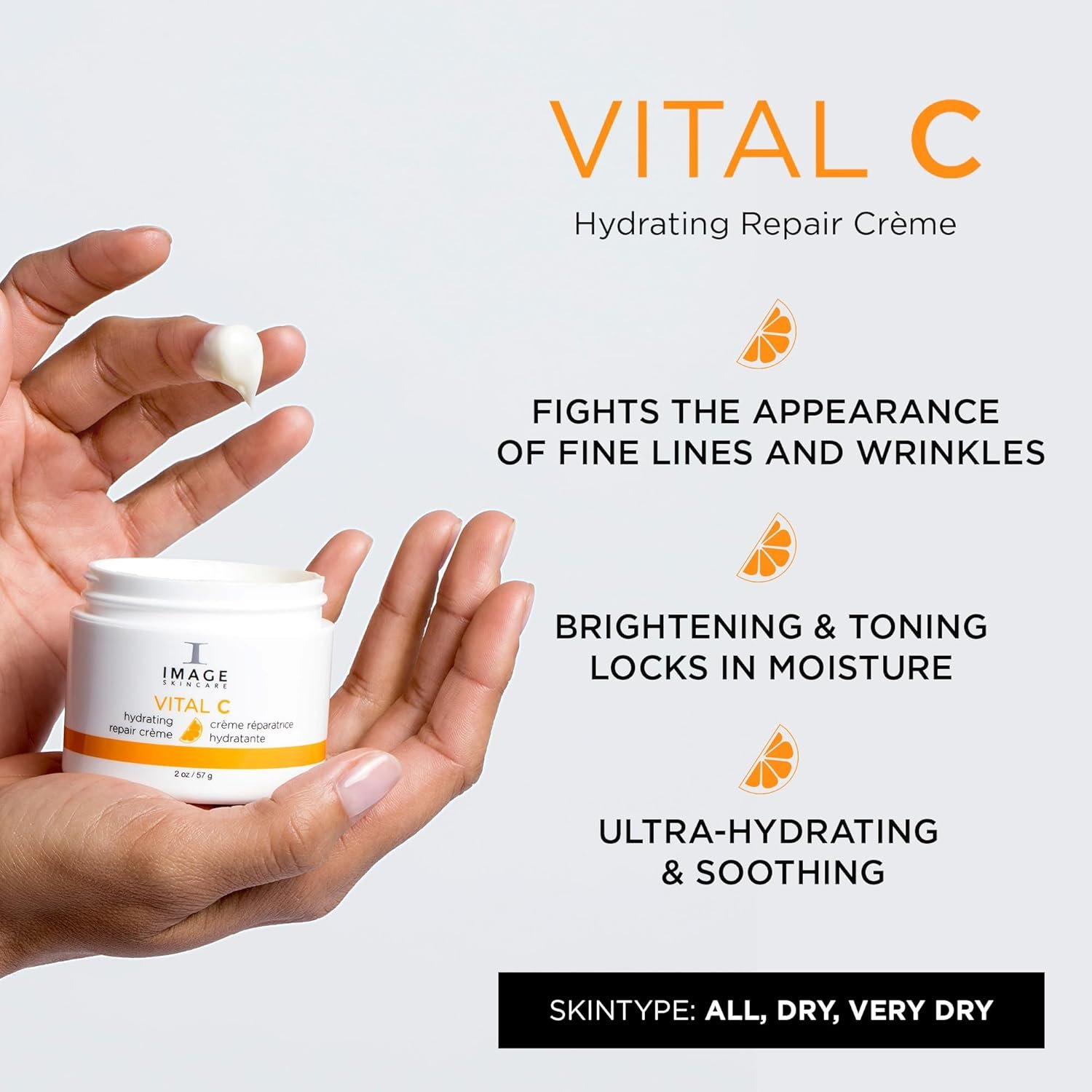 IMAGE Skincare, VITAL C Hydrating Repair Crème, Face Night Cream Moisturizer with Hyaluronic Acid, for Dry Skin - Image 3
