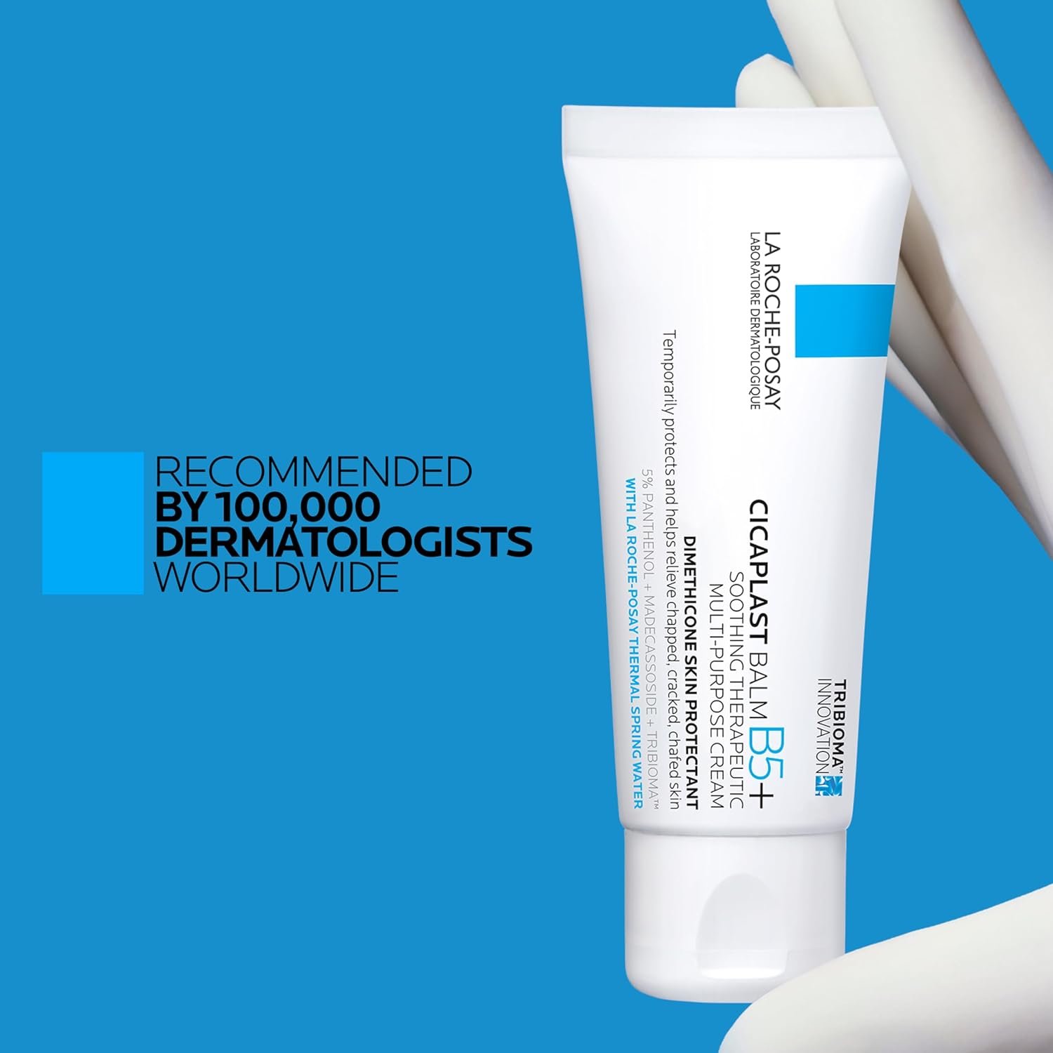 La Roche-Posay Cicaplast Balm B5, Healing Ointment and Soothing Therapeutic Multi Purpose Cream for Dry & Irritated Skin, Body and Hand Balm, Baby Safe, Fragrance Free - Image 2