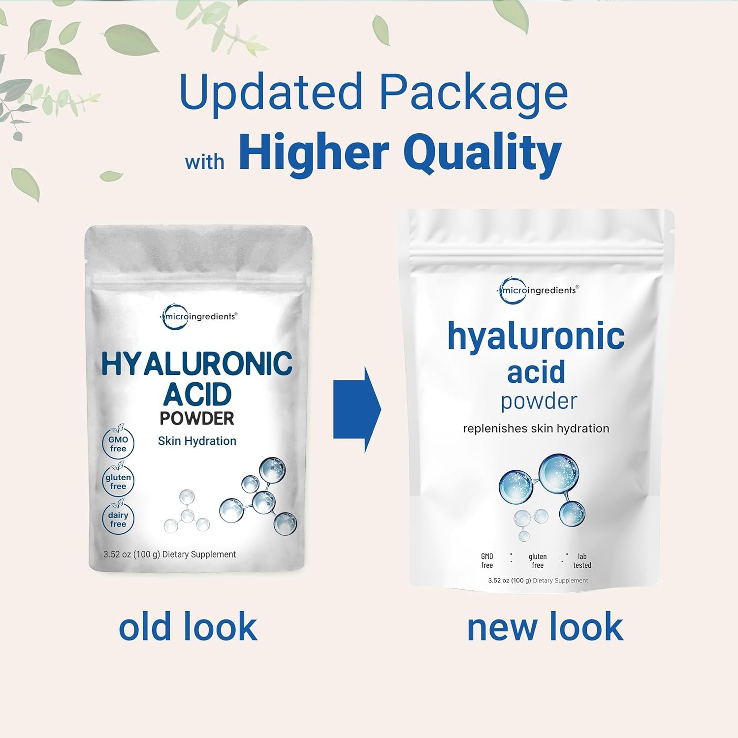 Pure Hyaluronic Acid Serum Powder, Making Anti Aging Serum for Face and Skin, 30 Gram, Powerfully Support Antioxidant, Hydration and Moisture, No GMOs, Vegan - Image 2