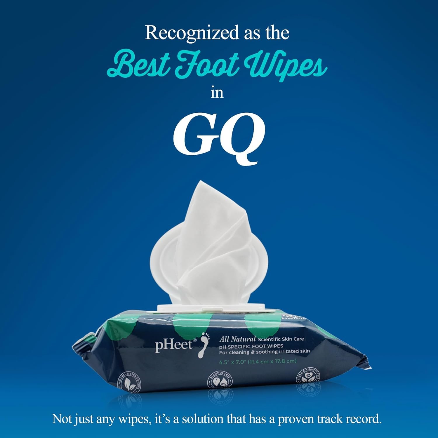 pHeet® Foot Wipes All-Natural Antifungal & Antibacterial Formula, Cleanses, Moisturizes, Prevents & Kills Athletes Foot, Toenail & Foot Fungus, Odor & Improves Dry, Cracked, Flaky & Diabetic Skin 72ct - Image 3