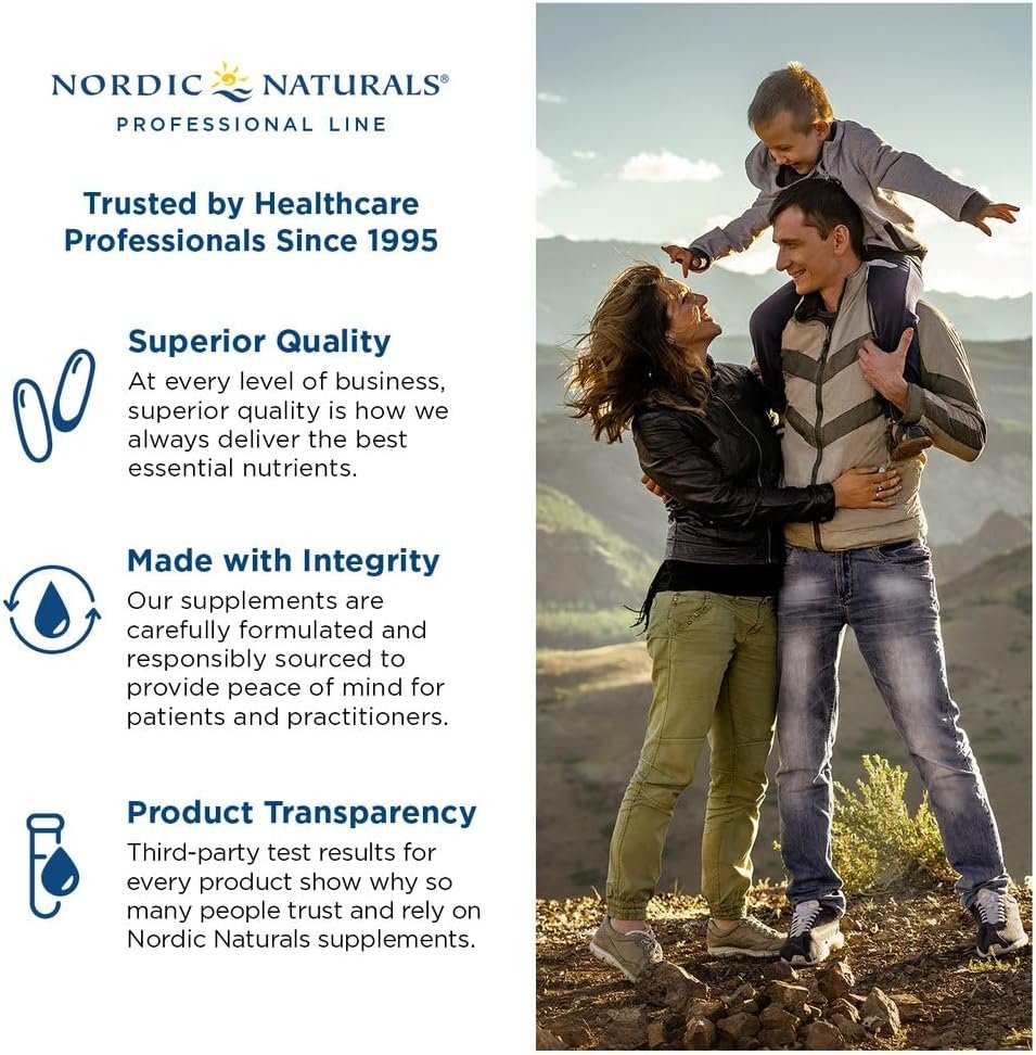 Nordic Naturals ProOmega 2000-D, Lemon Flavor - 120 Soft Gels - 2150 mg Omega-3 + 1000 IU D3 - Ultra High-Potency Fish Oil - EPA & DHA - Brain, Heart, & Immune Health - Non-GMO - 60 Servings - Image 4