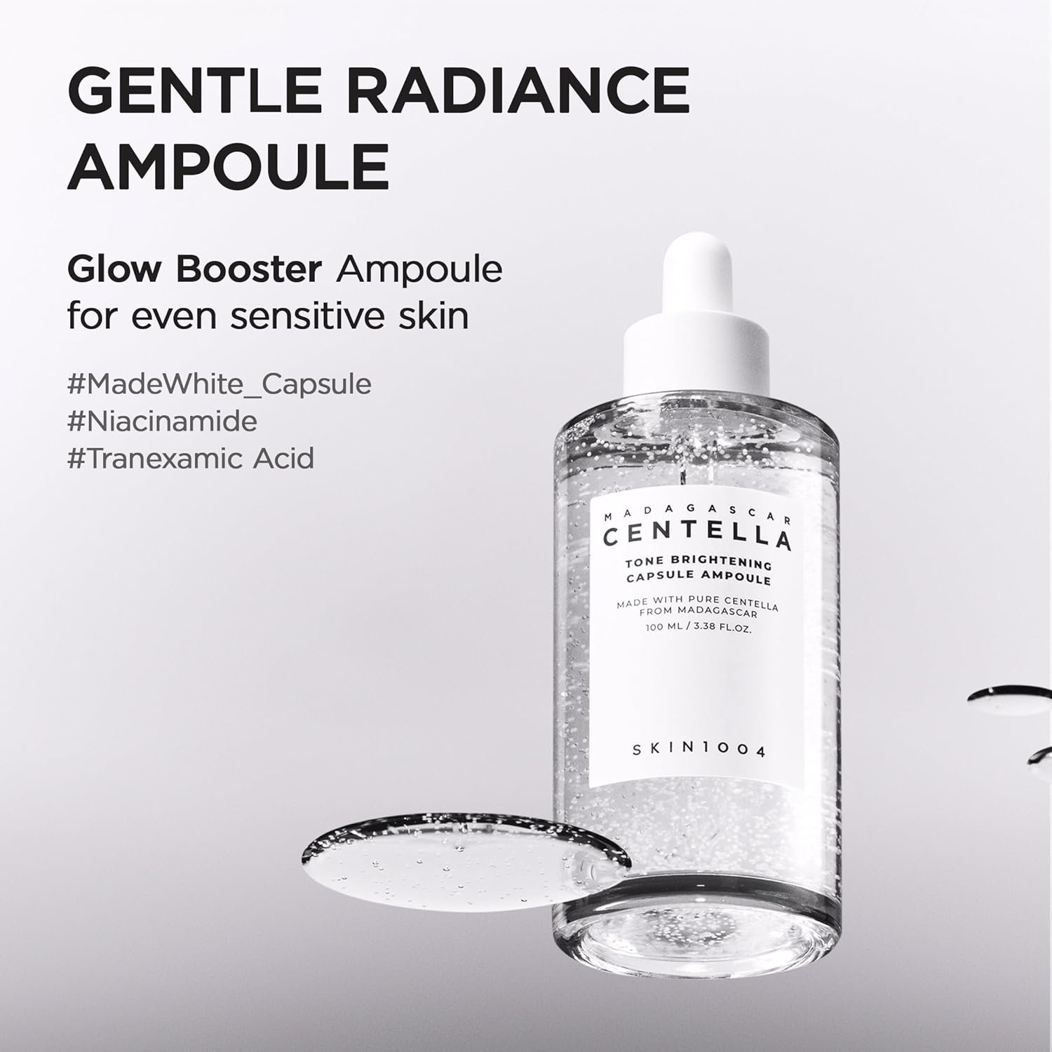 SKIN1004 Tone Glowing Capsule Ampoule 3.38fl.oz,100ml, Niacinamide & Tranexamic Acid Serum, Korean Face Ampoule with Madagascar Centella, Radiant and Healthy Looking Skin Tone, Korean Skin Care - Image 2