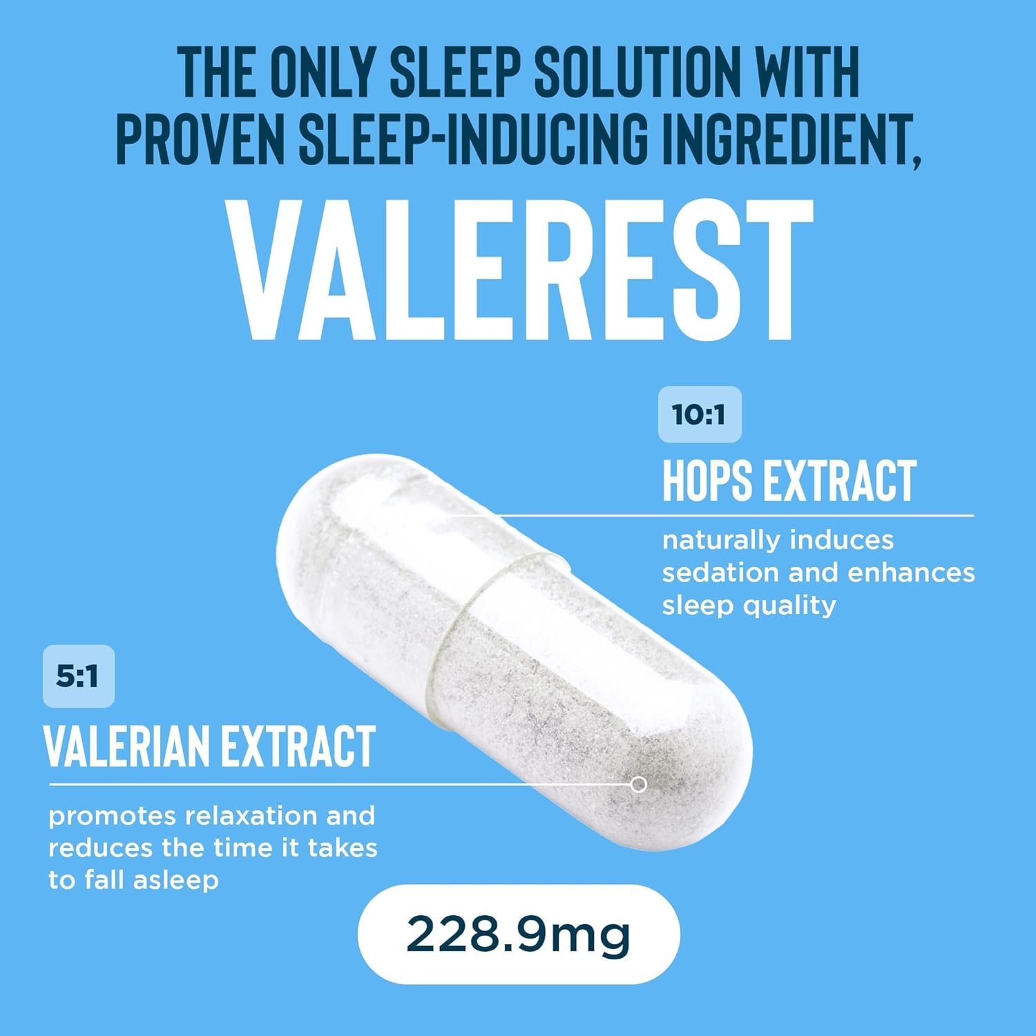 Relaxium Sleep Aid for Adults, Melatonin 5mg with Magnesium Glycinate, Sleep-Promoting Valerest & Ashwagandha, Non-Habit Forming Sleep Supplement, 60 Capsules, 30-Day Supply - Image 2