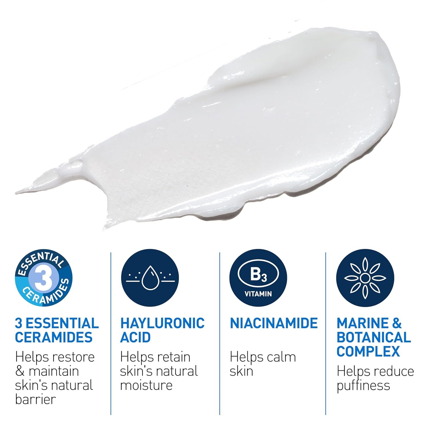CeraVe Eye Repair Cream, Under Eye Cream For Puffiness And Bags Under Eyes, Hyaluronic Acid + Niacinamide + Marine Botanical Complex, Oil Free & Opthalmologist Tested - Image 2