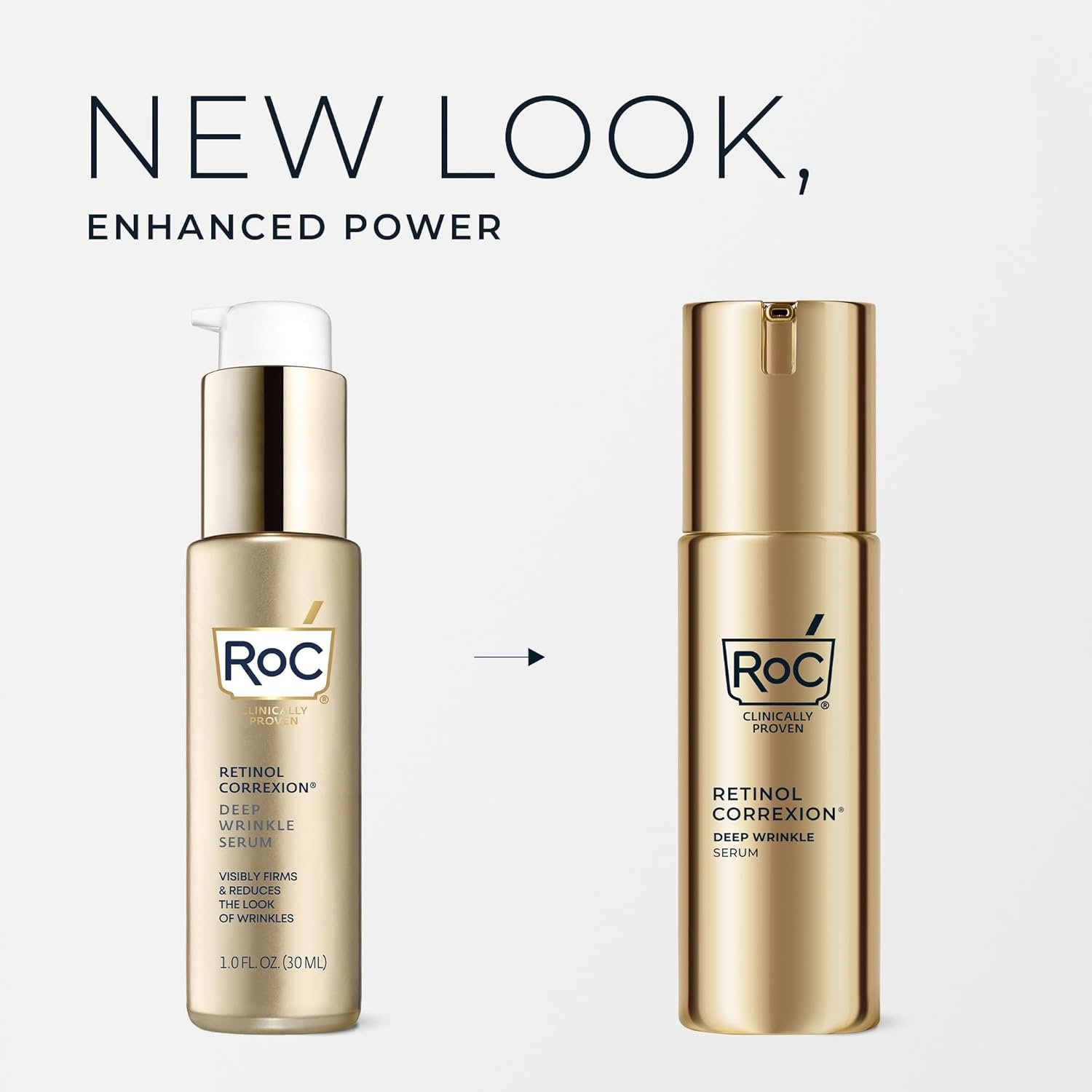 RoC Retinol Correxion Deep Wrinkle Retinol Face Serum with Ascorbic Acid, Anti-Aging Treatment for Fine Lines, Dark Spots, Post Acne Scars, 1 Oz (Packaging May Vary) - Image 3