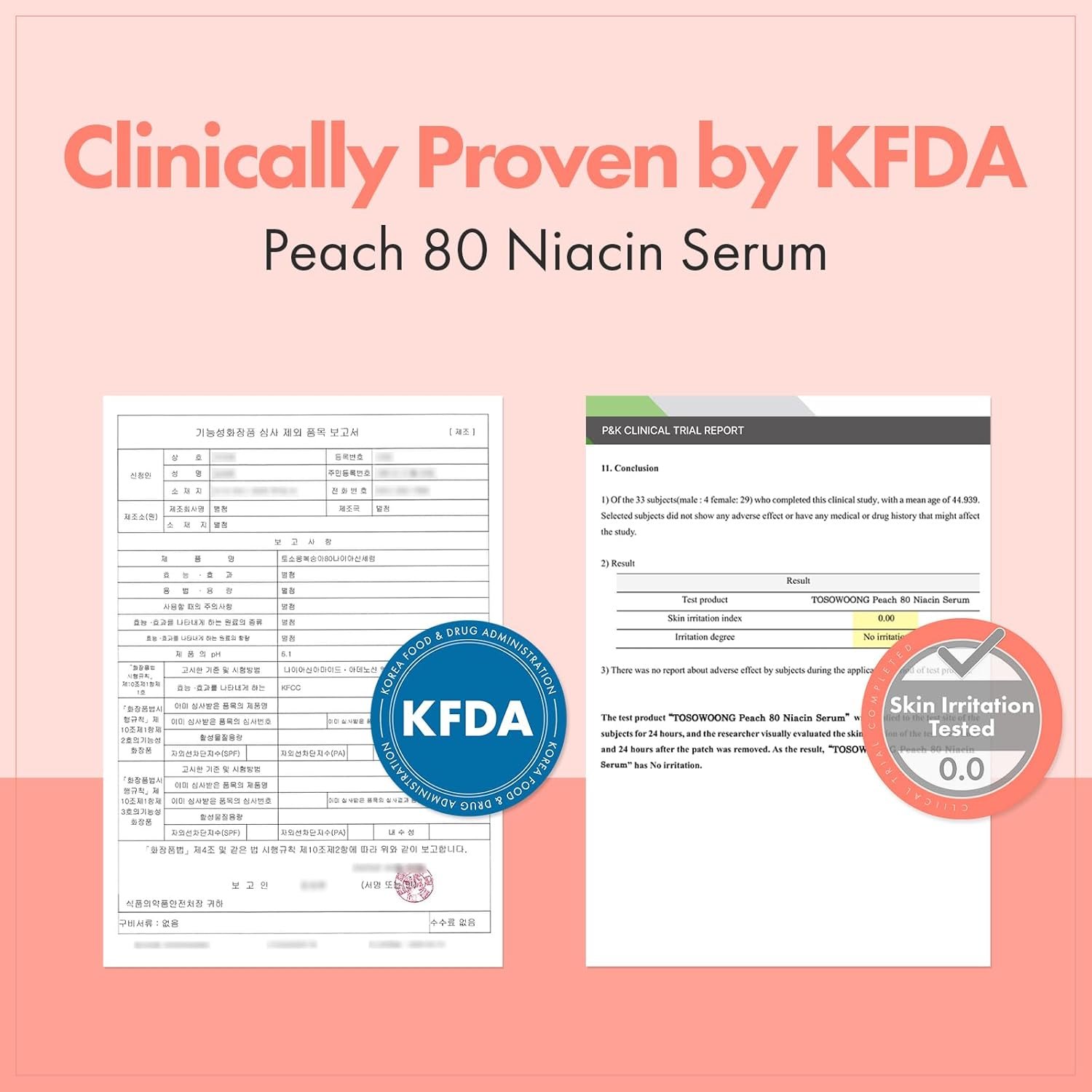 TOSOWOONG Peach 80 Niacin Serum, 5% Niacinamide, Alpha-Arbutin, Vitamin B12, Glass Skin, Hydrating Face Serum for Dark Spots, Pore Minimizer, Uneven Tone, Dullness, Korean Skincare, 33ml/1.11 fl. oz. - Image 4