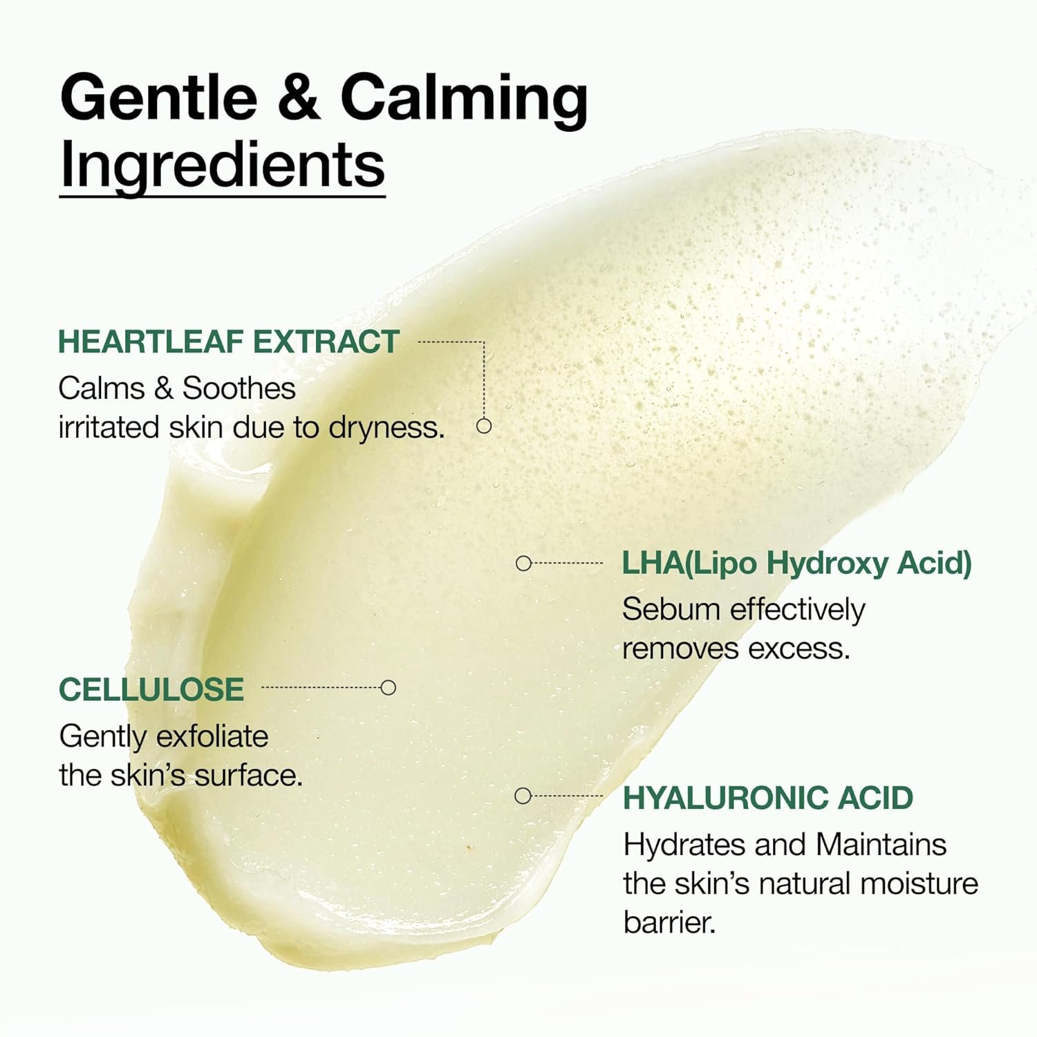 ANUA Heartleaf LHA Moisture Peeling Gel, Gentle Exfoliation, Hydrating Facial Peel, Pore Care, Dead Skin Removal, Natural Cellulose for Soothing, Vegan, Korean Skin Care (120ml/4.05 fl.oz.) - Image 3