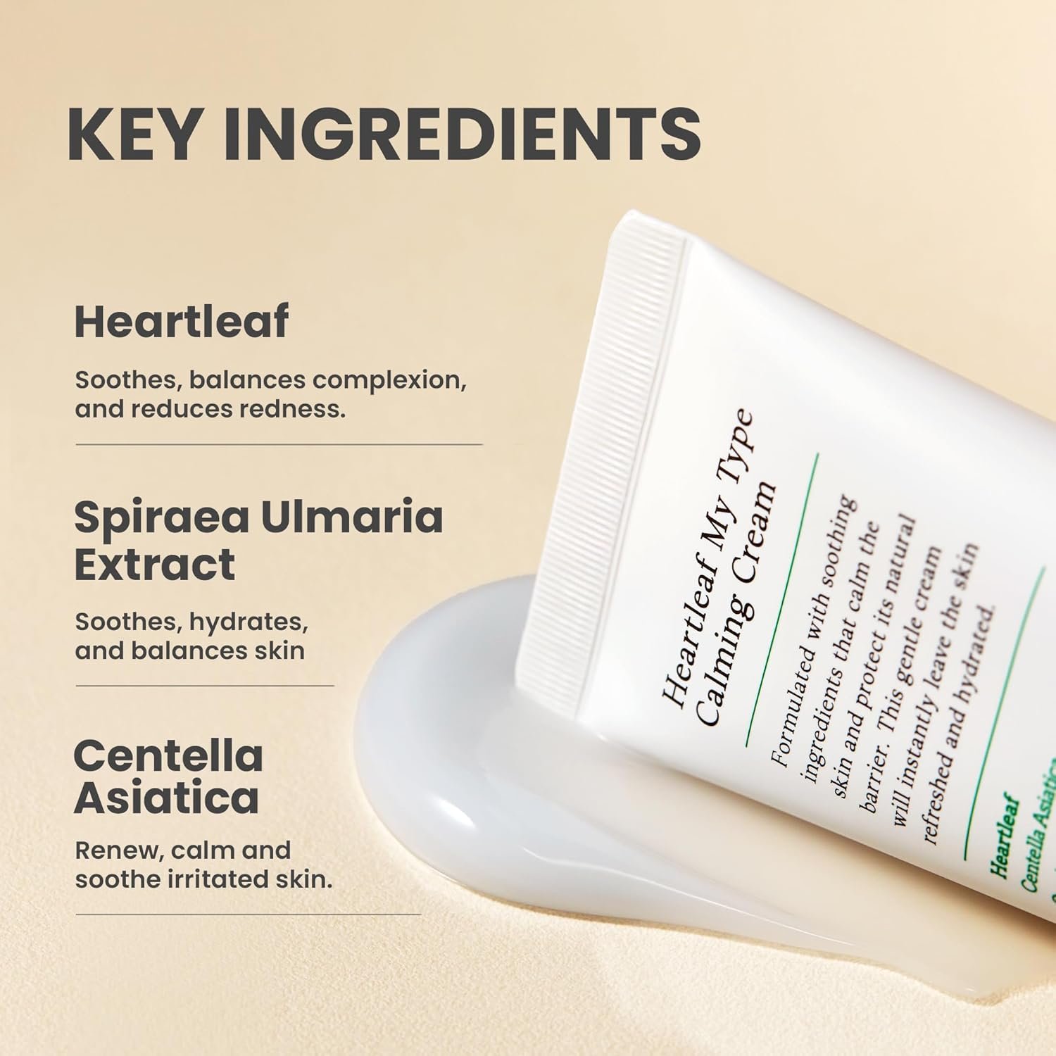 AXIS-Y Heartleaf My Type Calming Cream - Soothing, Redness Relief & Long Lasting Moisture Dewy Skin Daily Face Lotion - Vegan Korean Skin Care Moisturizer Face Cream - 2.02 fl. oz. - Image 2