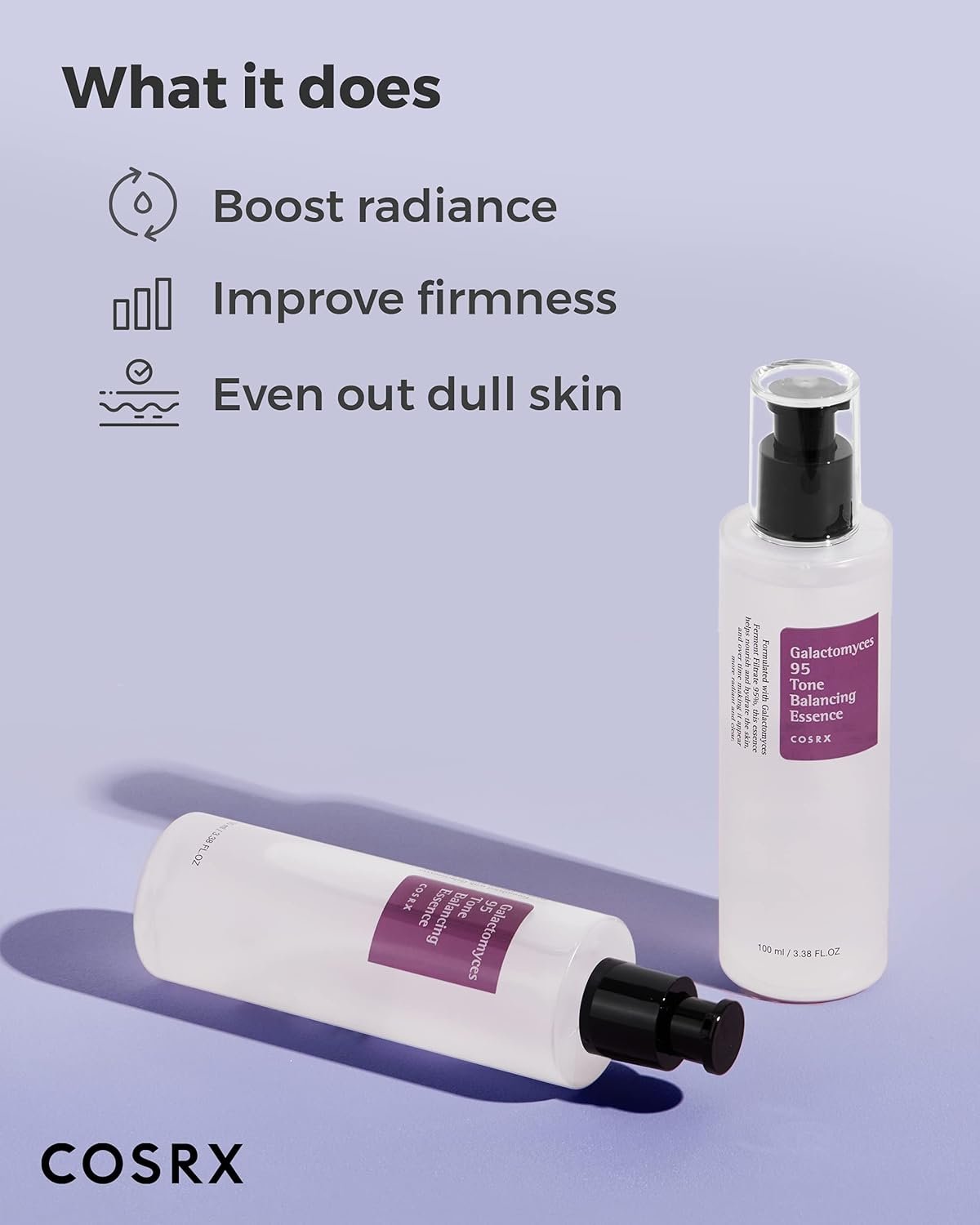 COSRX Galactomyces 95 Tone Balancing Toner, 100ml / 3.38 fl.oz, Moisturizing, Skin Soothing, Contains 95% Galactomyces Ferment Filtrate, For All Skin Types, Korean Skin Care - Image 3