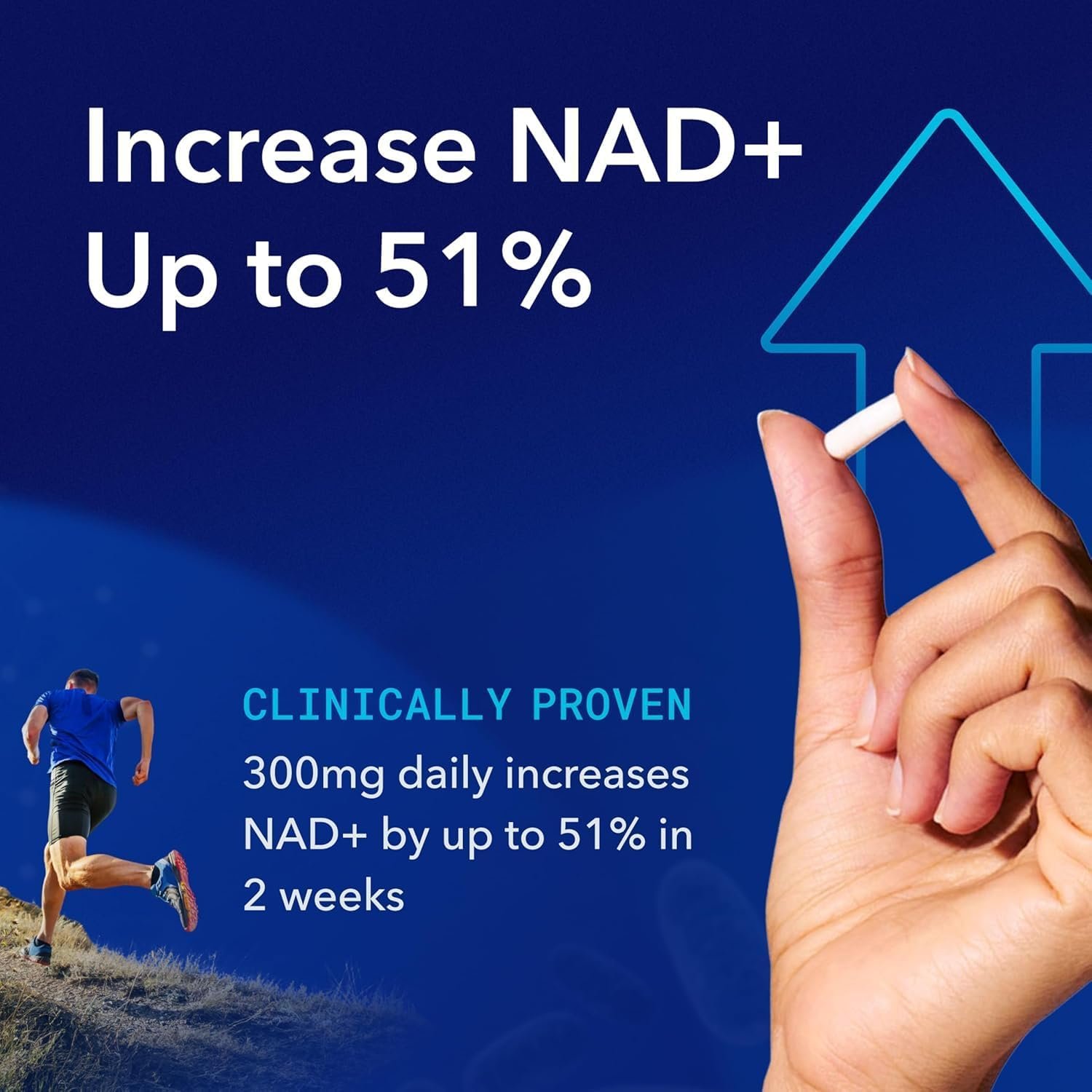 TRU NIAGEN - Patented Nicotinamide Riboside NAD+ Supplement. NR Supports Cellular Energy Metabolism & Repair, Vitality, Healthy Aging of Heart, Brain & Muscle - 60 Servings / 120 Capsules - Image 4