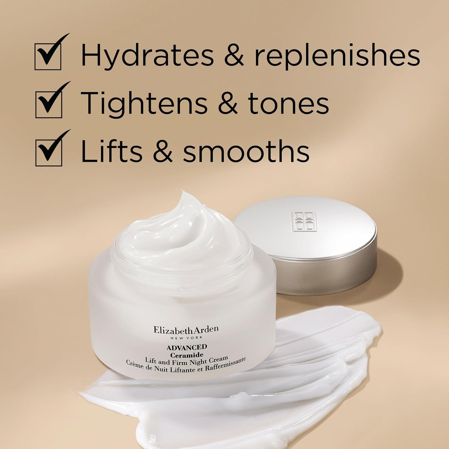 Elizabeth Arden Advanced Ceramide Lift and Firm Face Cream, Hydrating Moisturizer for Day or Night, Skincare Gift for Women, Infused with Peptides, 1.7 fl oz - Image 4