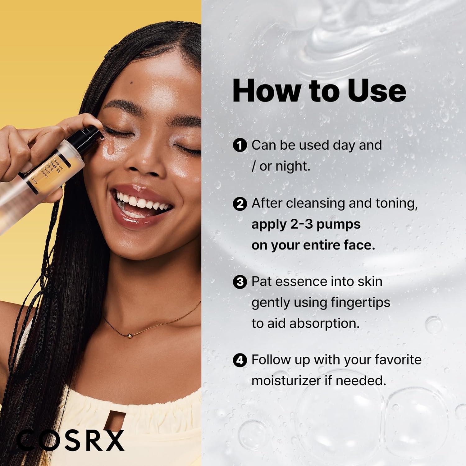 COSRX Snail Mucin Repairing Serum 100ml, Hydrating Serum for Face with Snail Secretion Filtrate for Dull Skin & Fine Lines, Korean Skin Care, Stocking Stuffers for Women - Image 6