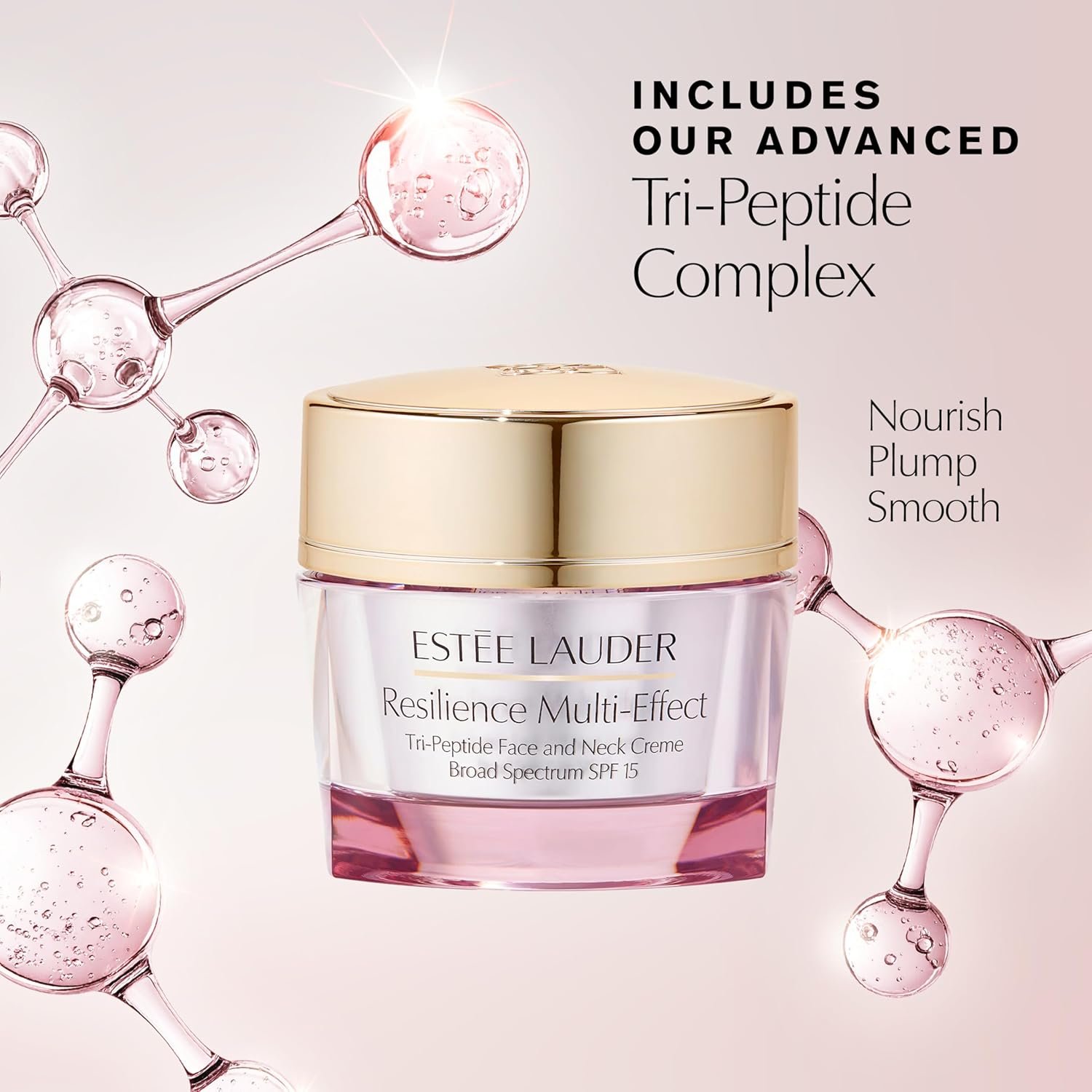 Estée Lauder Resilience Multi-Effect Tri-Peptide Face and Neck Cream Moisturizer SPF 15 | Plumping & Anti-Aging - Image 4