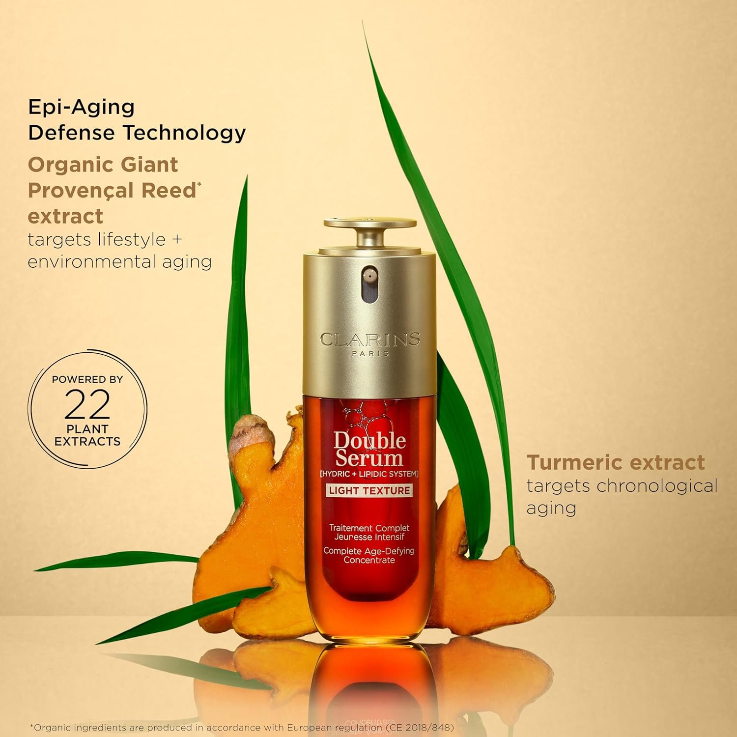 Clarins DOUBLE SERUM LIGHT TEXTURE | Anti Aging Serum | Visibly Firms, Smoothes, Boosts Radiance and Refines Pores | 24H Hydration | Great for Combination to Oily Skin and Humid Climates - Image 5