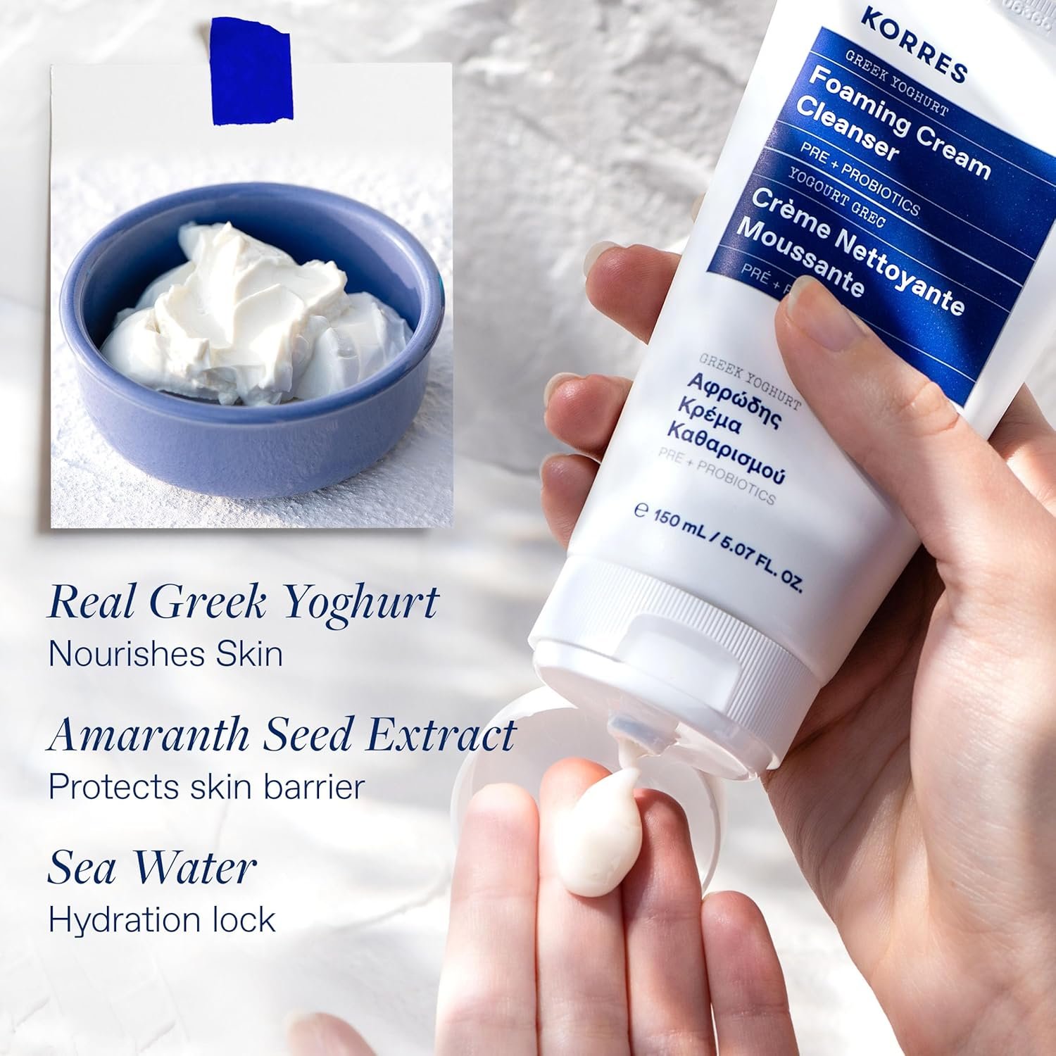 KORRES Korres Greek Yoghurt Foaming Cleanser Fl Oz - Image 3