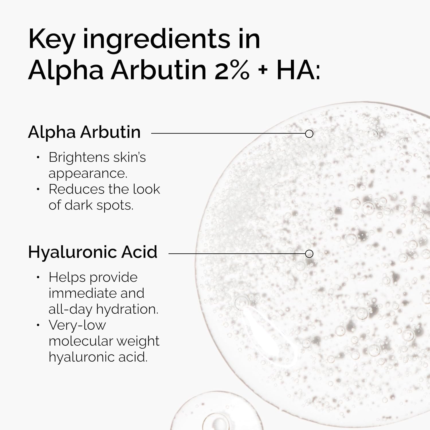 The Ordinary Alpha Arbutin 2% + Hyaluronic Acid, Brightens Skin and Targets Dark Spots, 1 Fl Oz - Image 3