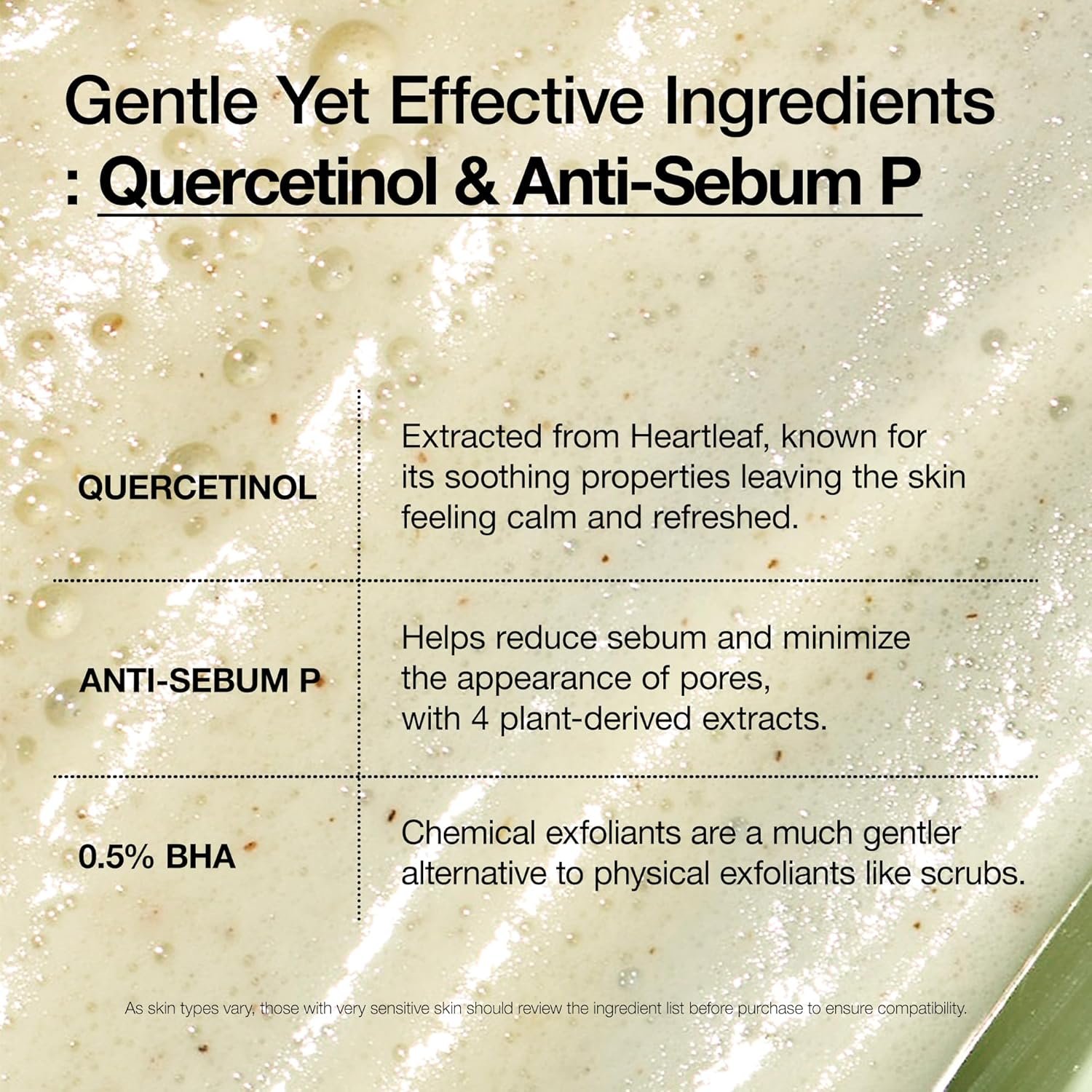 ANUA Heartleaf Quercetinol Pore Deep Cleansing Foam, Facial Cleanser, for Double Cleansing, BHA, Hyaluronic Acid, Glycerin, Face Wash, Blackhead Remover, Korean Skincare (150ml/5.07 fl.oz.) - Image 3