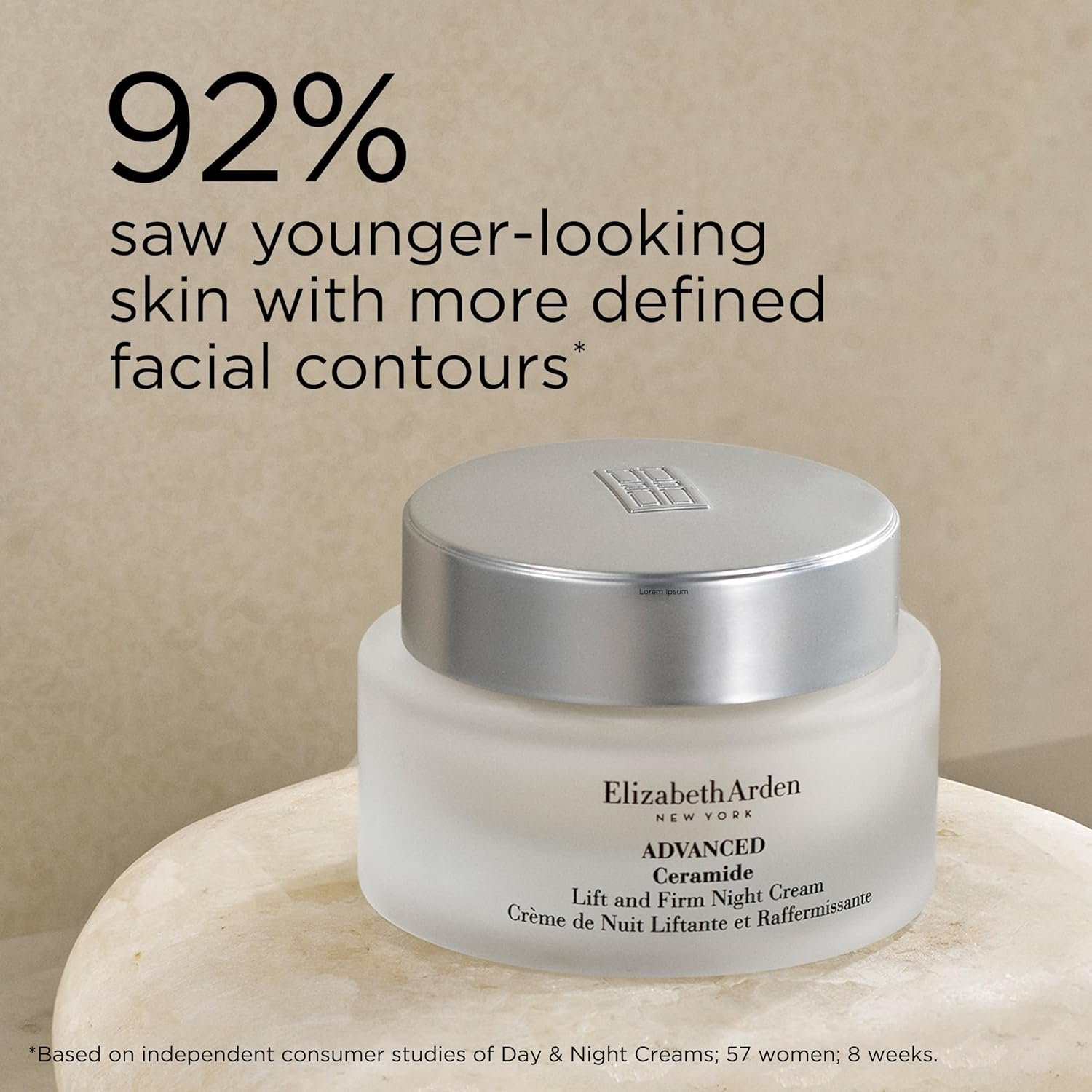Elizabeth Arden Advanced Ceramide Lift and Firm Face Cream, Hydrating Moisturizer for Day or Night, Skincare Gift for Women, Infused with Peptides, 1.7 fl oz - Image 3