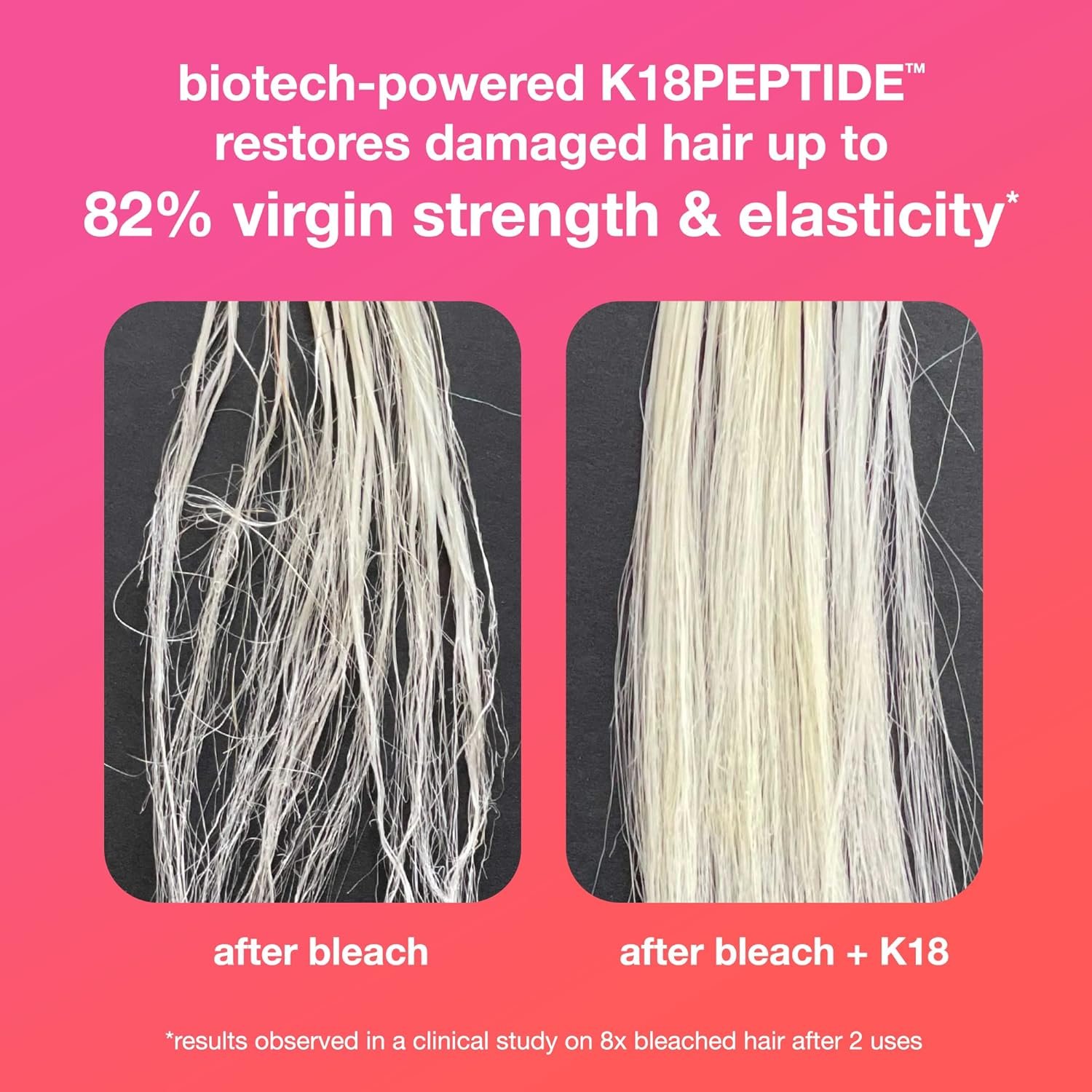 K18 Leave-In Molecular Hair Mask, Repairs Dry or Damaged Hair, Reverse Hair Damage from Bleach, Color, Chemical Services & Heat 50ml - Image 3