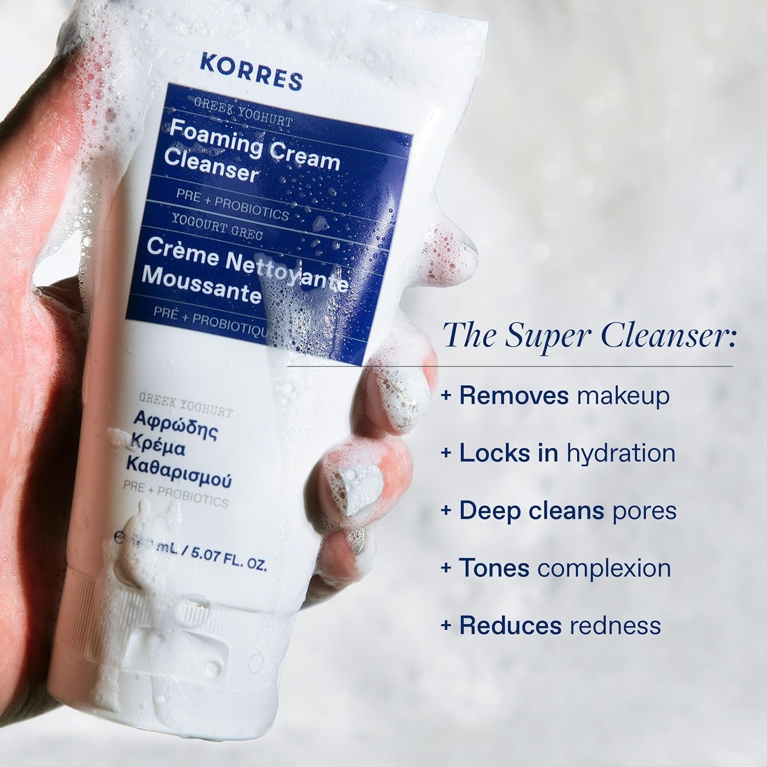 KORRES Korres Greek Yoghurt Foaming Cleanser Fl Oz - Image 2