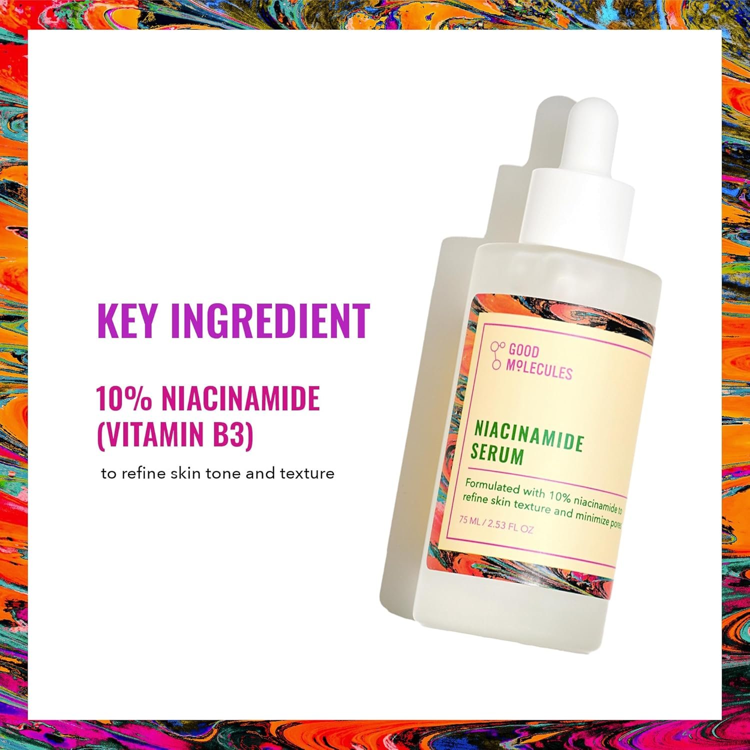 Good Molecules Niacinamide Serum - 10% Niacinamide to Target Acne, Nourishment, and Skin Tone - Ultra Hydrating Serum and Brightening Skin Care for Face - Image 2