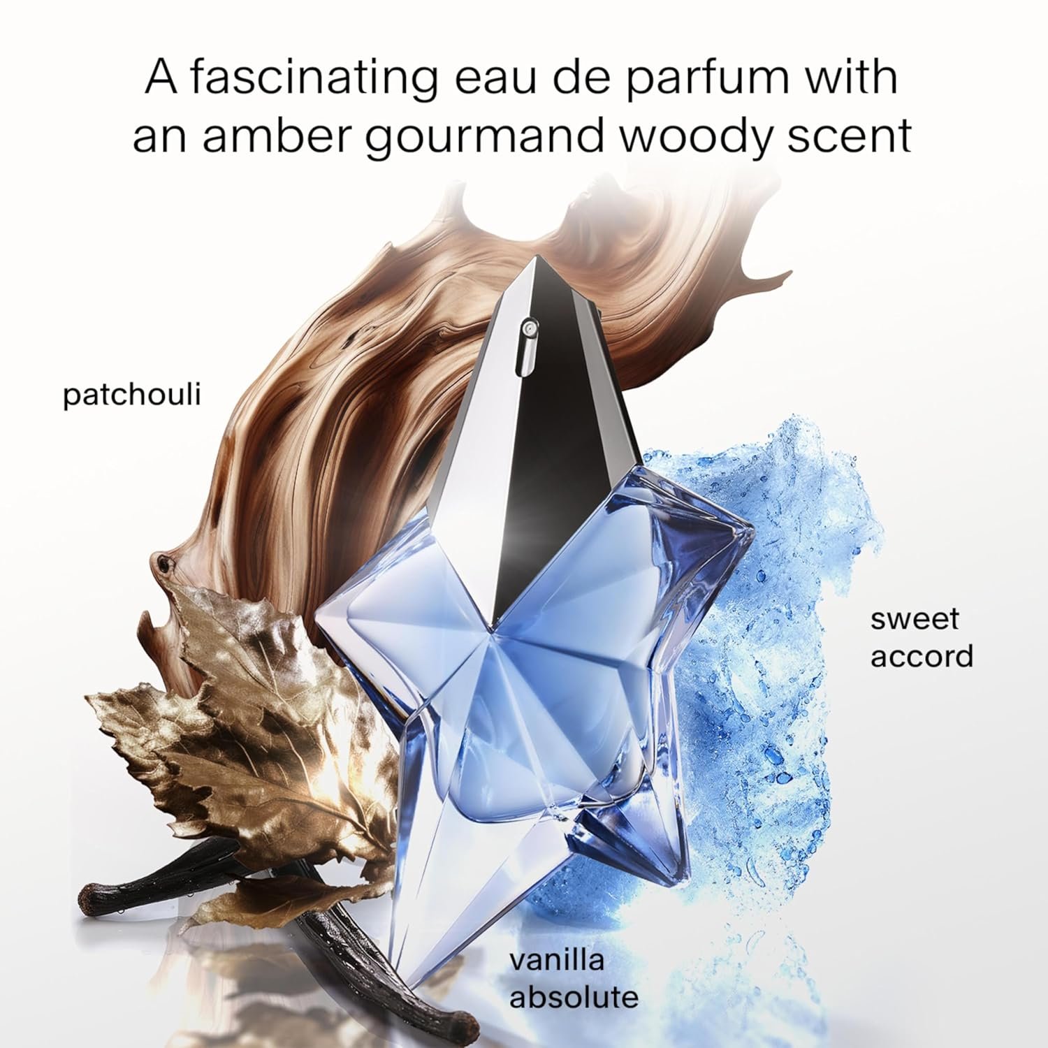 Mugler Angel - Eau de Parfum - Women's Perfume - Ambery & Woody - With Bergamot, Praline, and Patchouli - Long Lasting Fragrance - Image 3