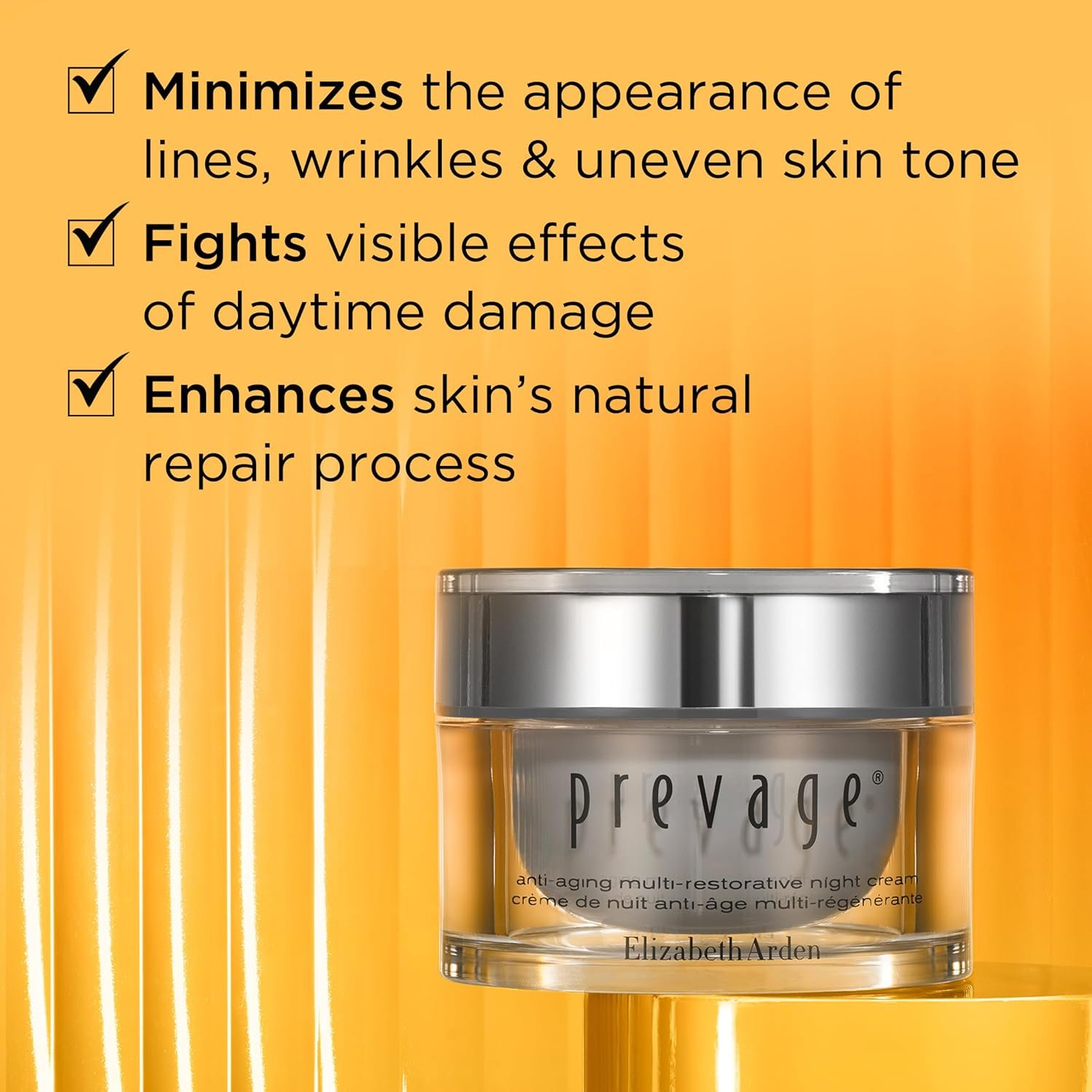 Elizabeth Arden PREVAGE Anti-Aging Night Cream for Women, Hydrating Face Moisturizer, Firming, Reduces Fine Lines & Wrinkles, Skincare Gift for Her, 1.7 Oz - Image 5