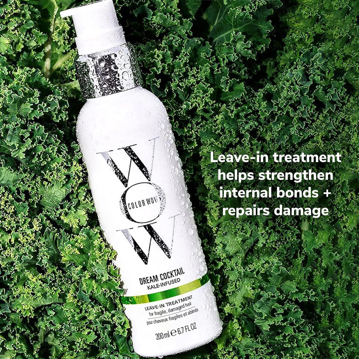 COLOR WOW Dream Cocktail Kale Infused Leave-in Treatment – for fragile, damaged hair | Reduce hair breakage by 50% in a single use | Powerful heat protectant - Image 2